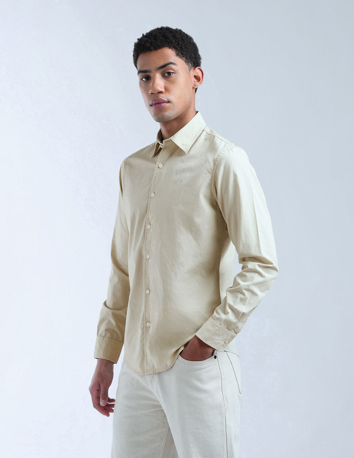 Flying Machine Pure Cotton Regular Fit Shirt
