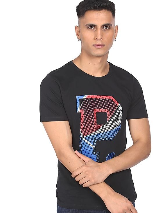 Buy Flying Machine FM X Pepsi Crew Neck Printed T-Shirt