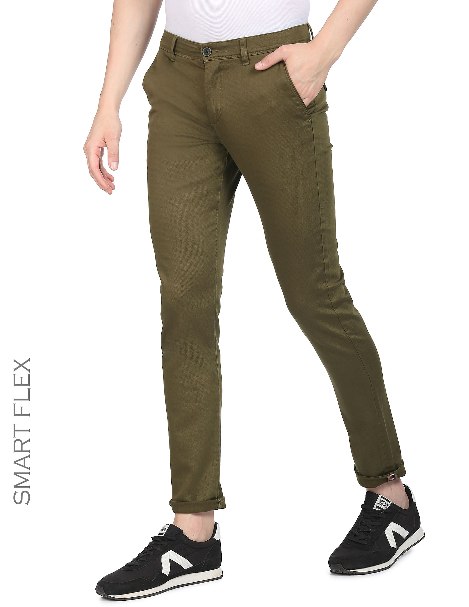 Indian Terrain Cotton Mid Rise Trousers  Buy Indian Terrain Cotton Mid  Rise Trousers Online In India