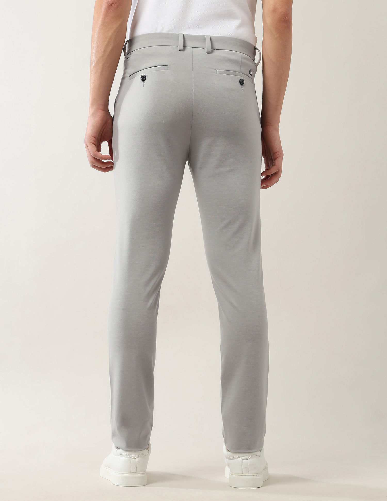 Arrow Sport Slim Fit Mid Rise Trousers