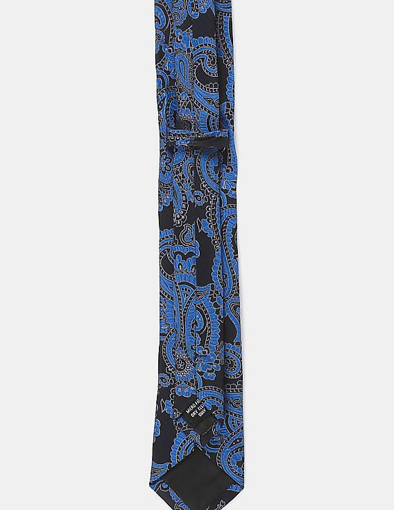 Arrow Men Blue Patterned Weave Tie