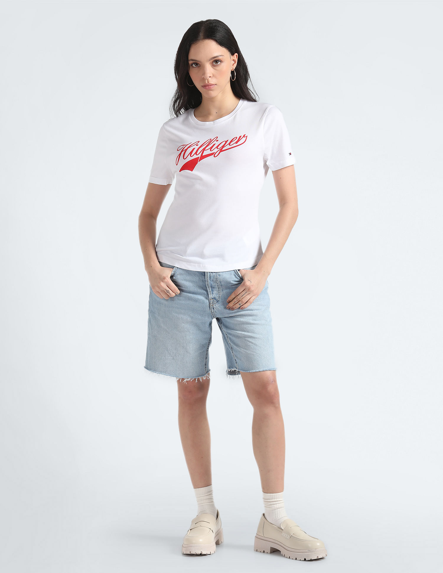 Tommy Hilfiger Slim Fit Brand Print T-Shirt