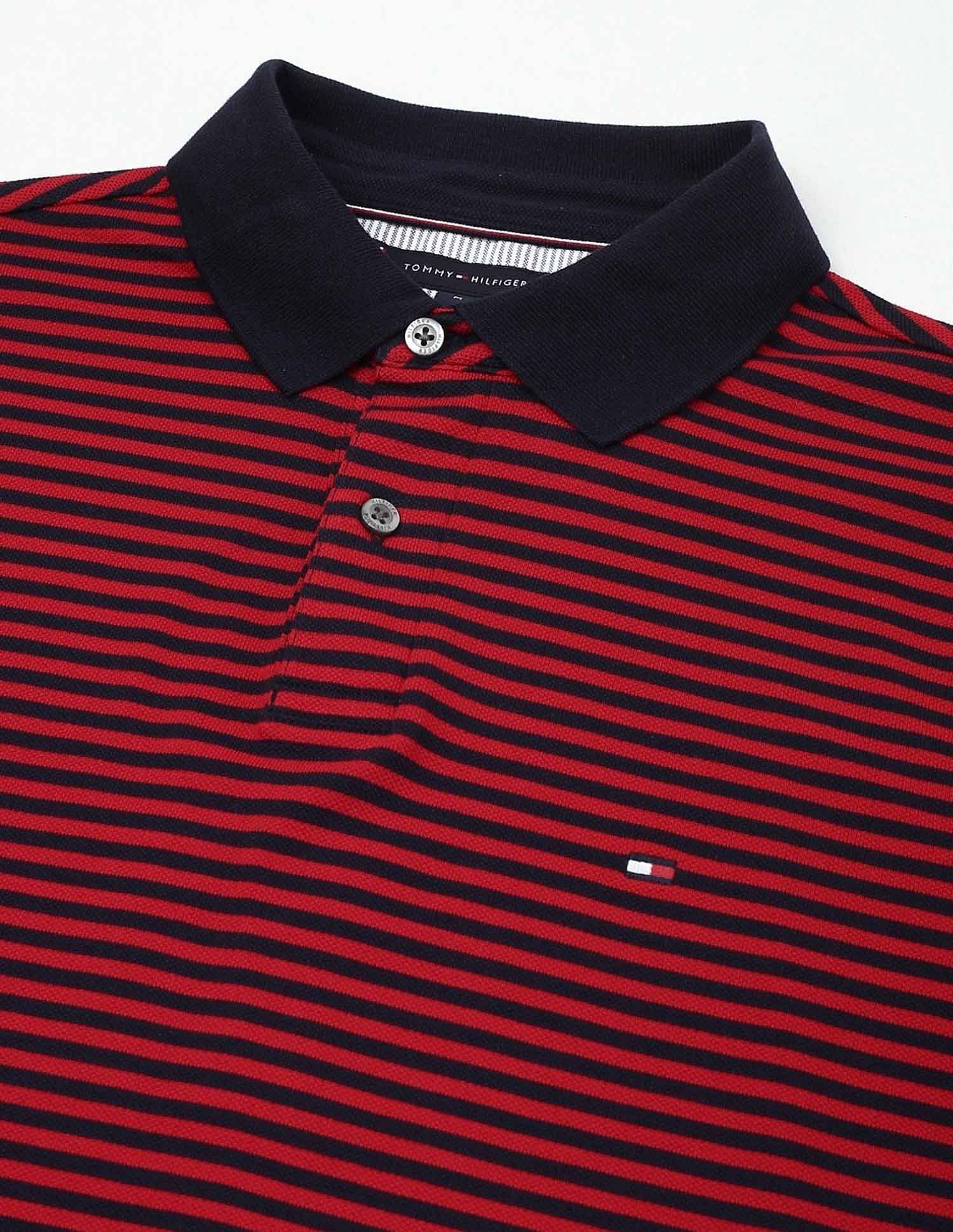 Tommy Hilfiger Striped Regular-Fit Cotton T-Shirt