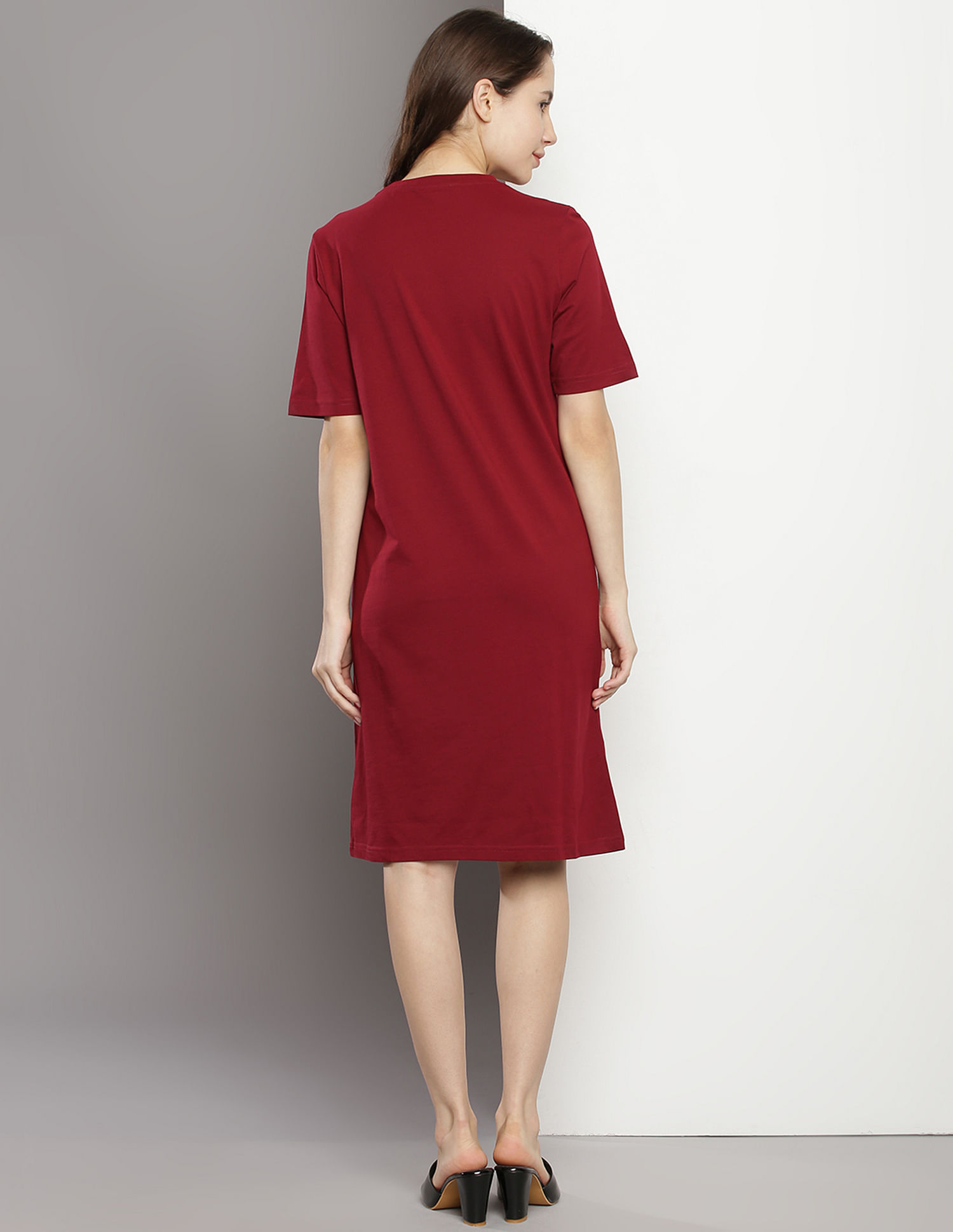 Tommy Hilfiger Crew Neck Brand Print T-Shirt Dress