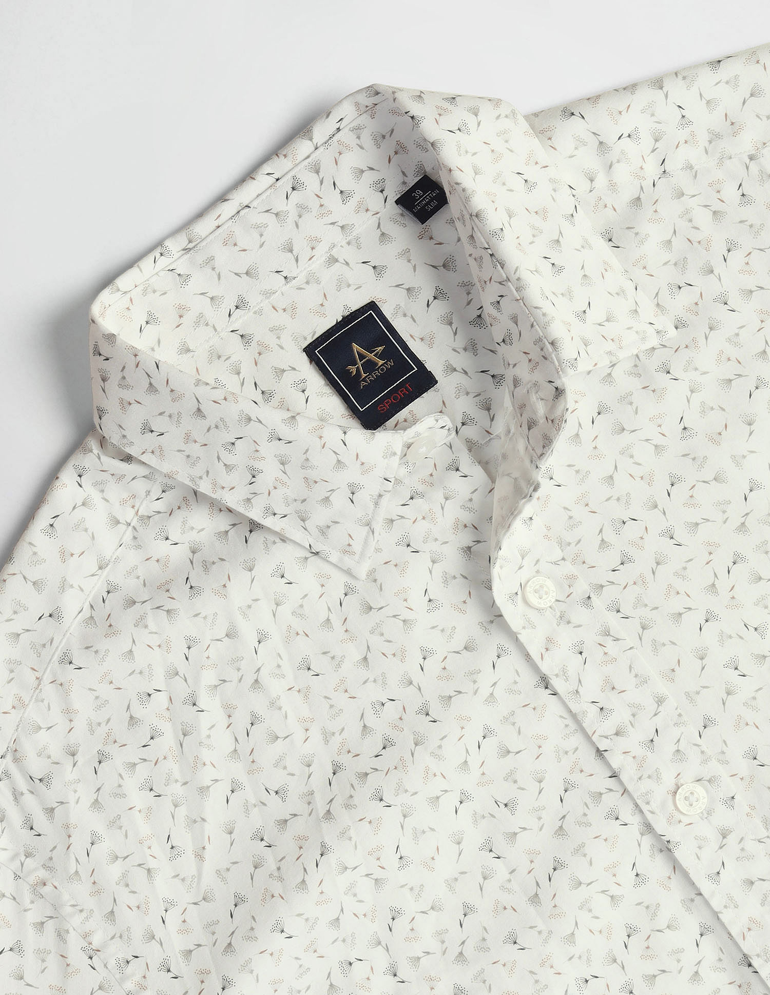 Arrow Sports Manhattan Slim Fit Twill Shirt
