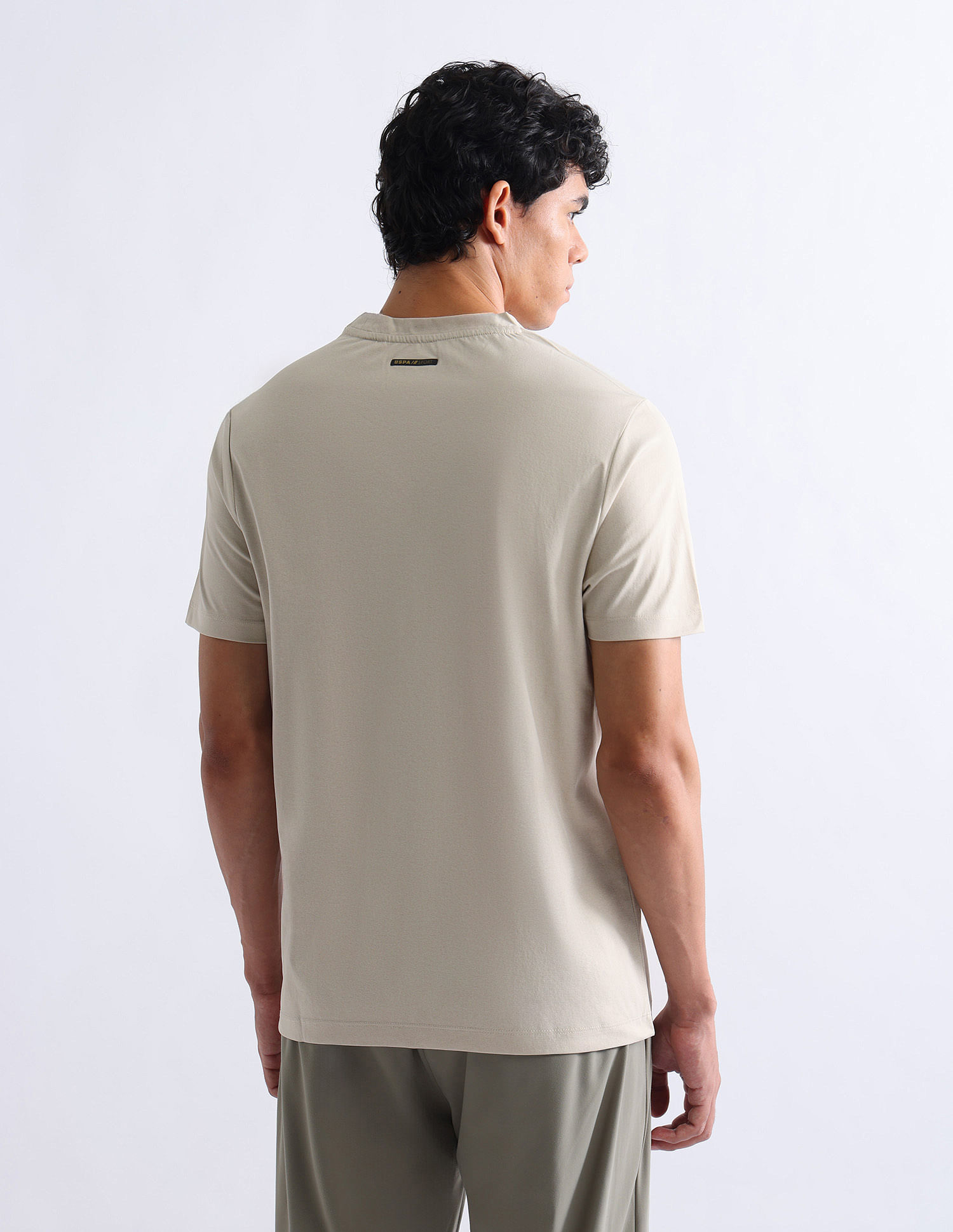 USPA Active Solid Slim Fit T-Shirt