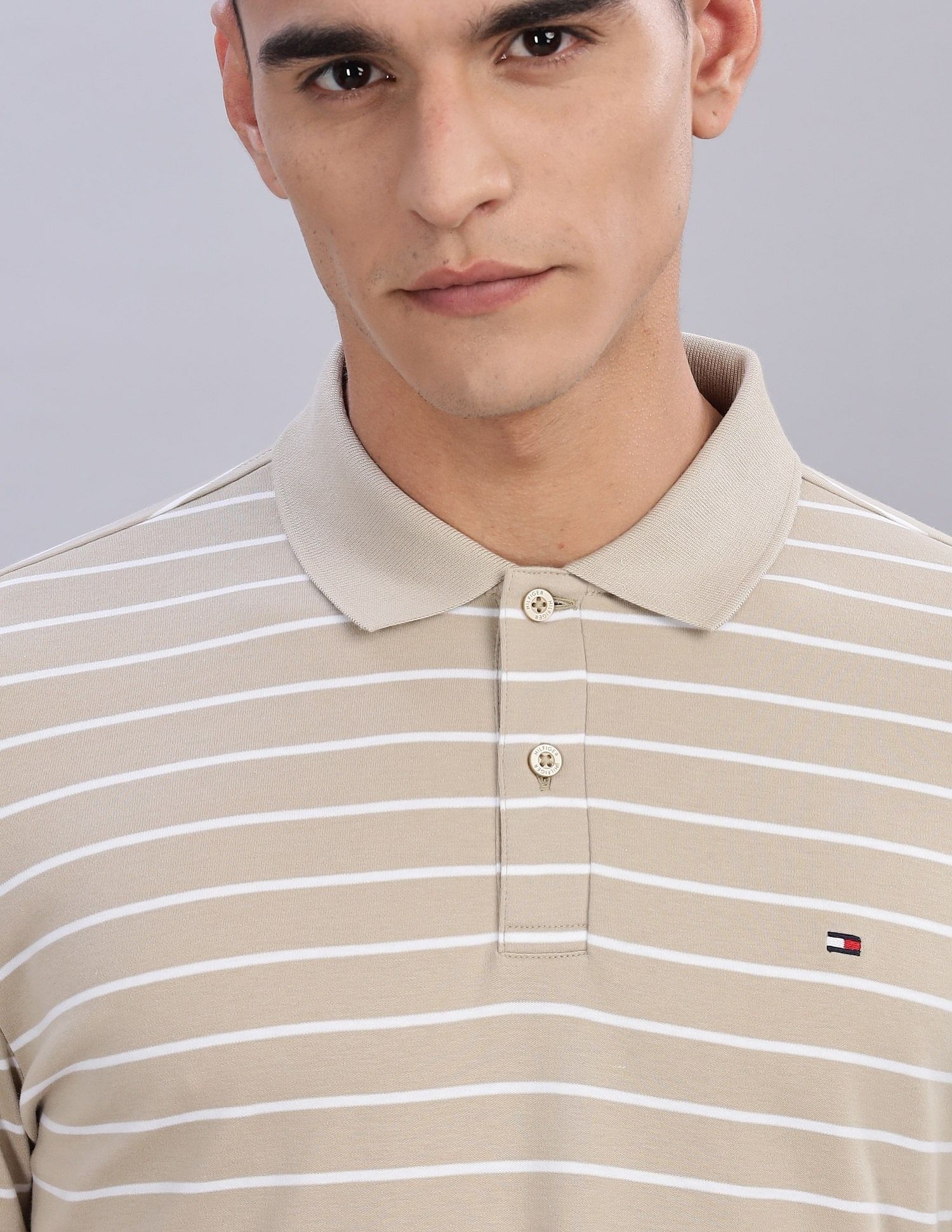 Tommy Hilfiger Striped Regular-Fit Cotton Polo Shirts