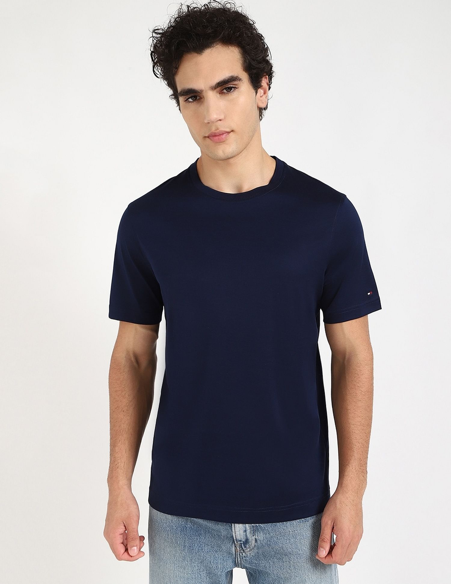 Tommy Hilfiger Solid Regular-Fit Cotton T-Shirt