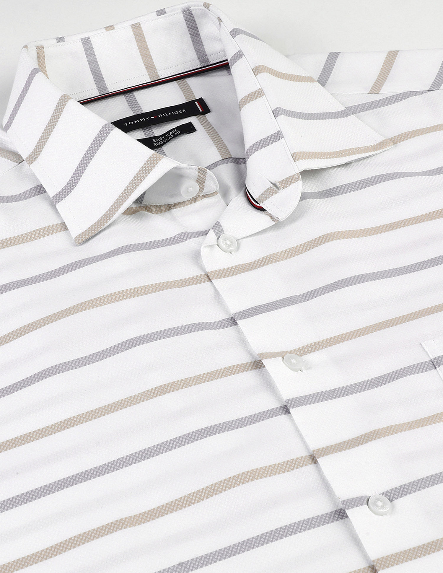 Tommy Hilfiger Dobby Striped Regular Fit Shirt