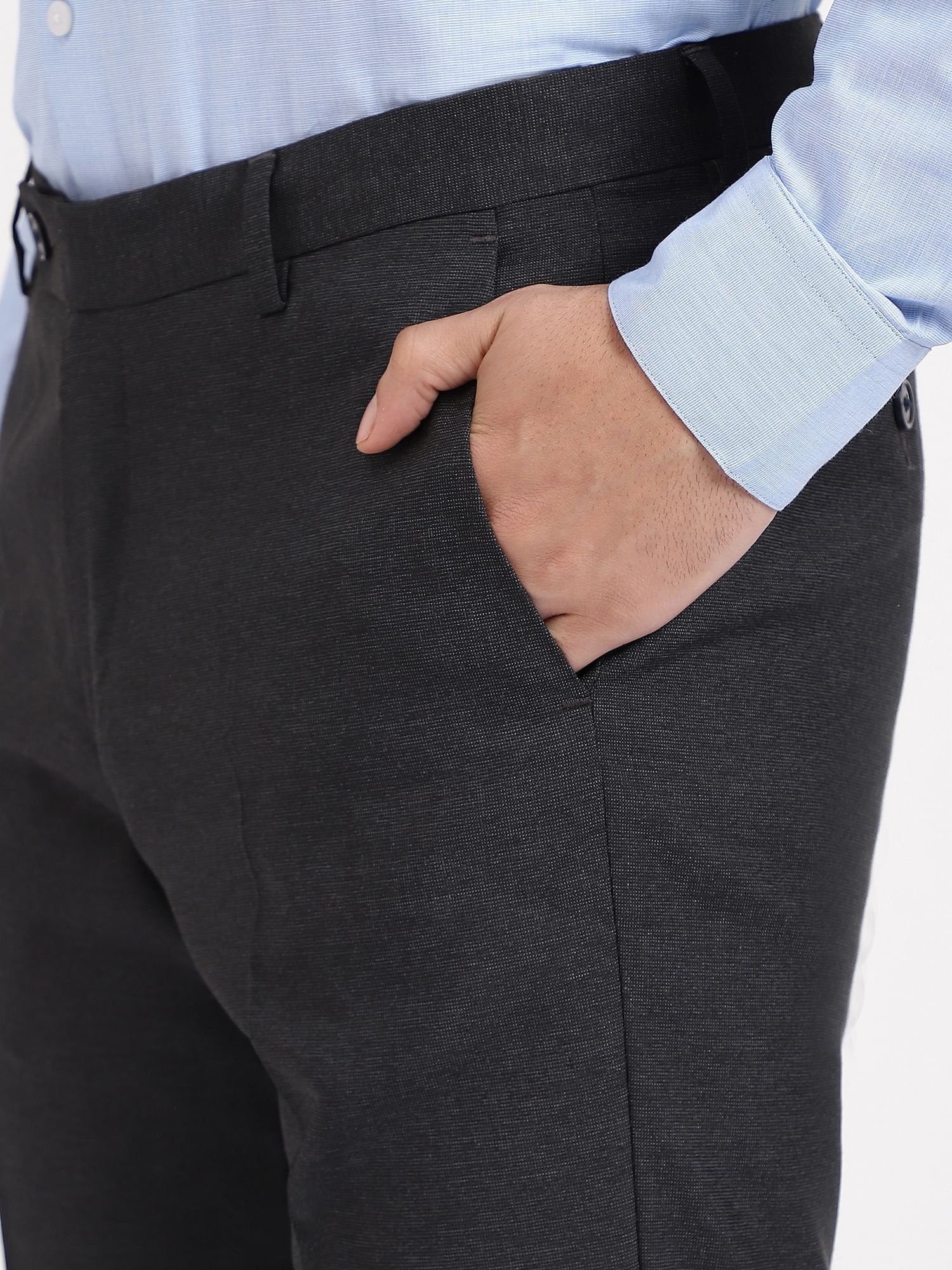 Arrow Dobby Stretch Textured Formal Trousers