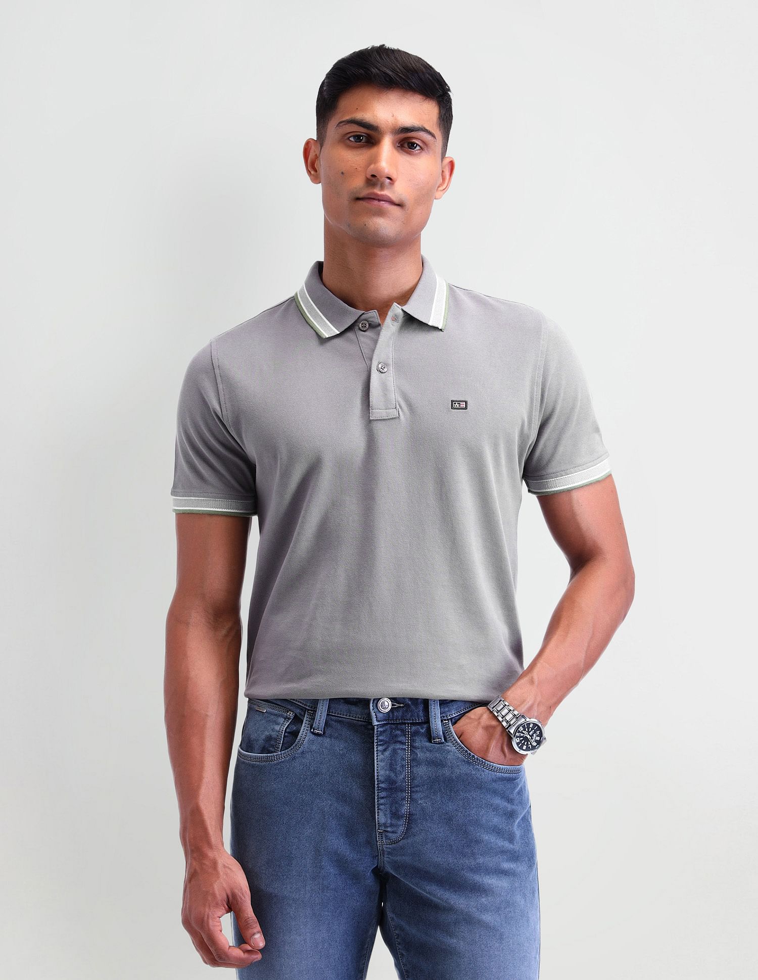 Arrow Sport Solid Regular Fit Polo Shirt