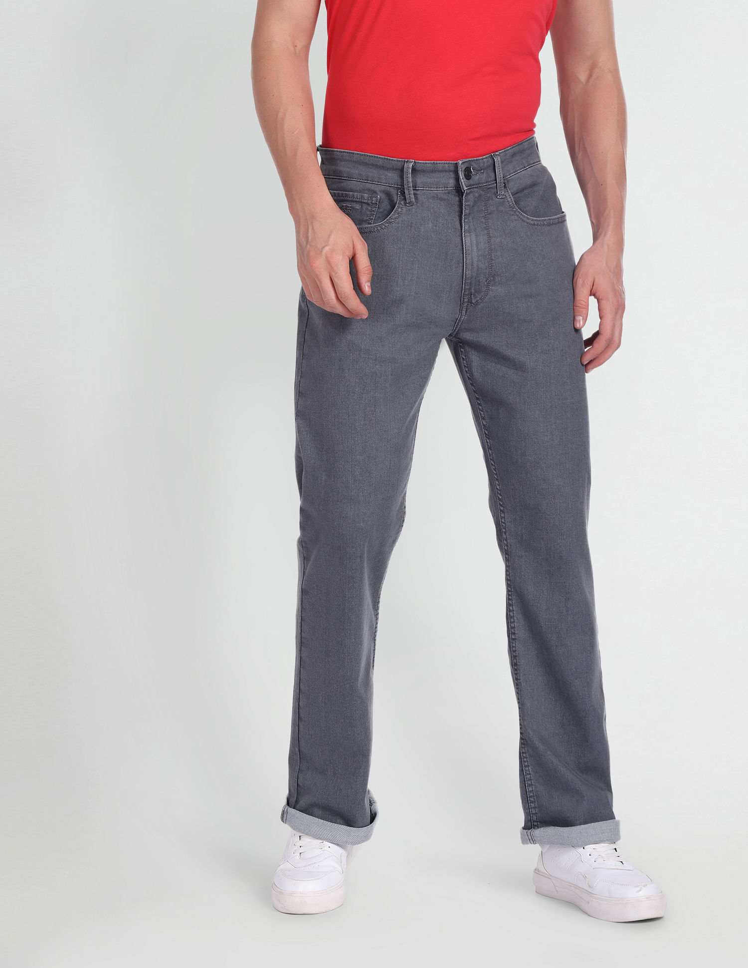 Flying Machine Mid Rise Bootcut Fit Jeans