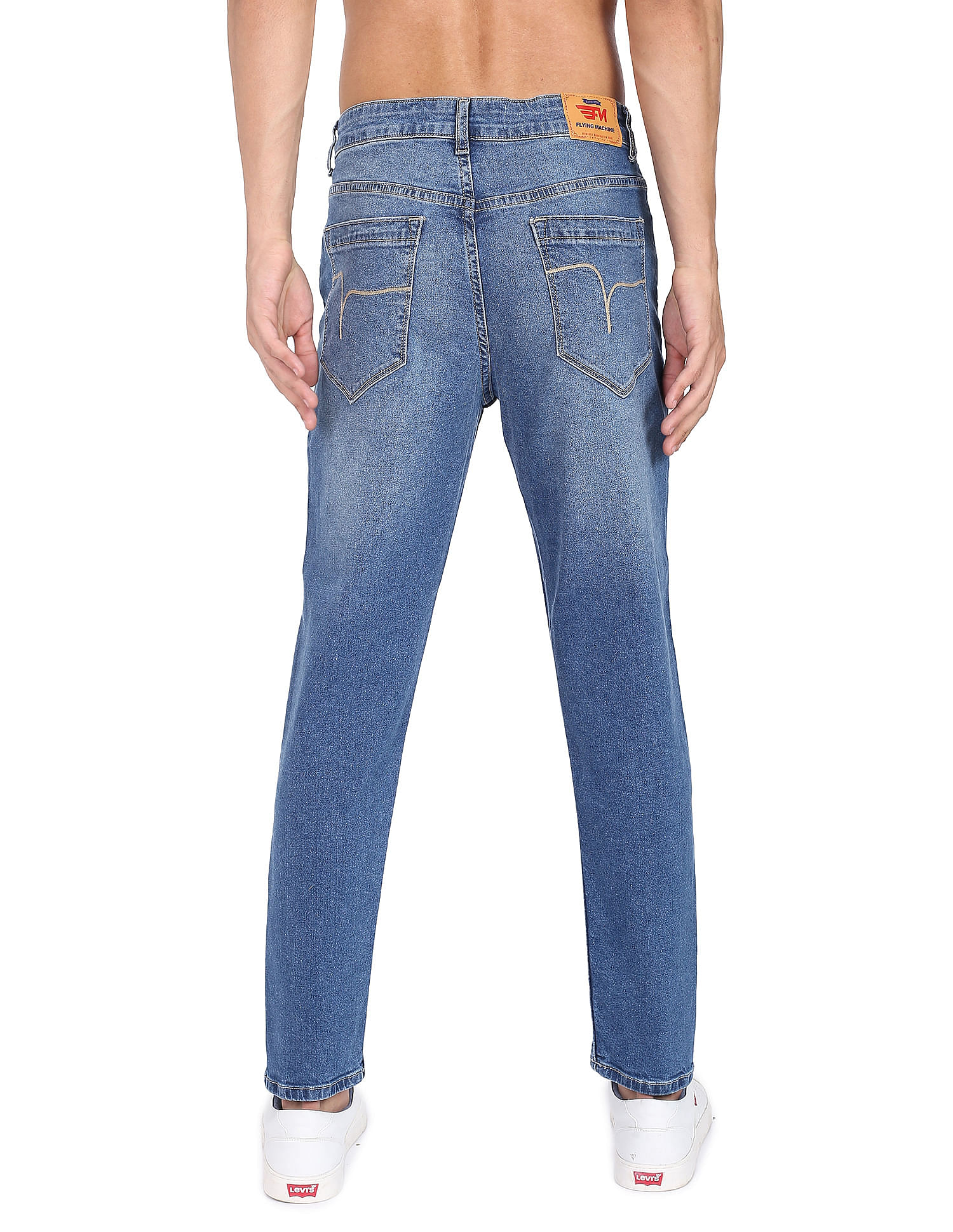 Flying Machine Stone Wash Mankle Slim Fit Jeans