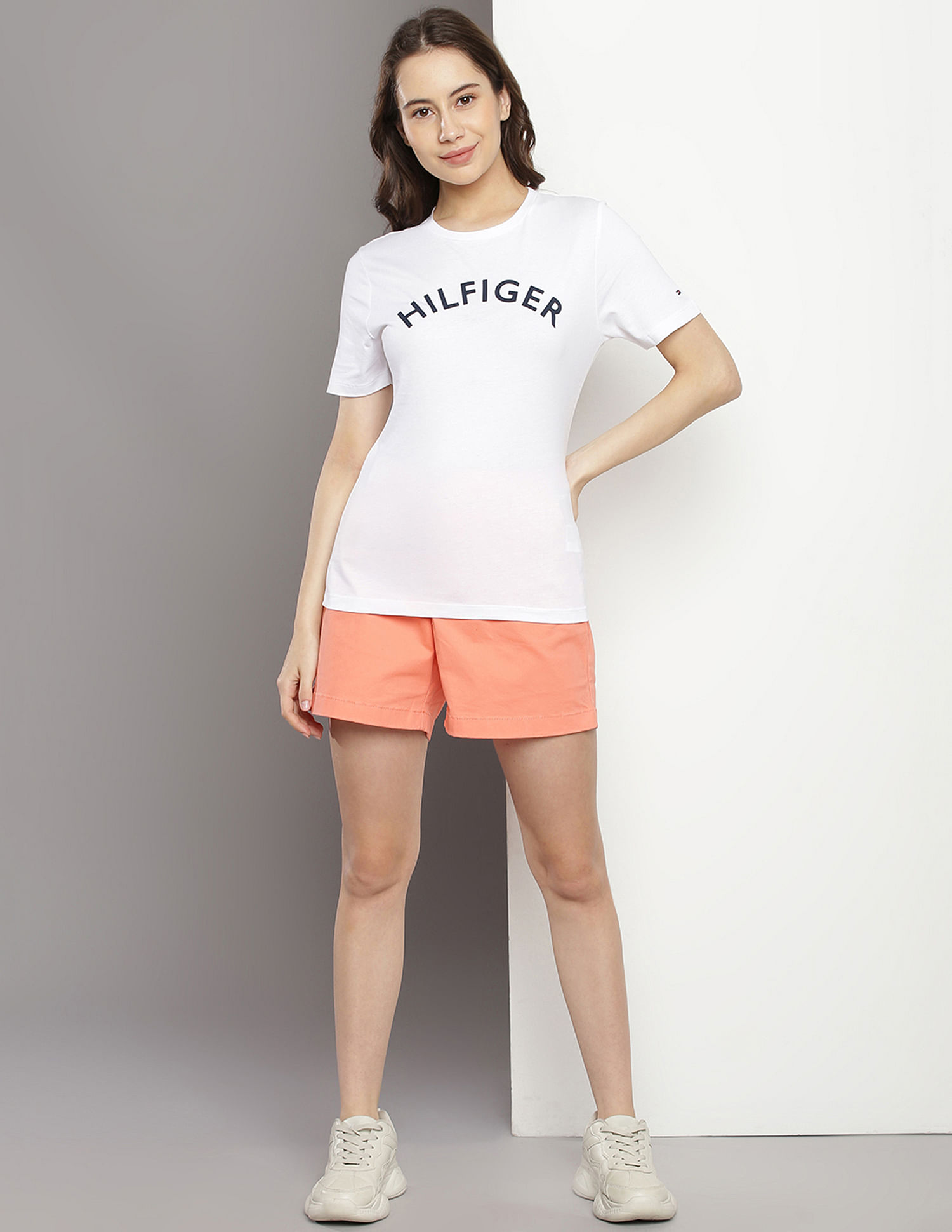 Tommy Hilfiger Crew Neck Brand Print Varsity T-Shirt