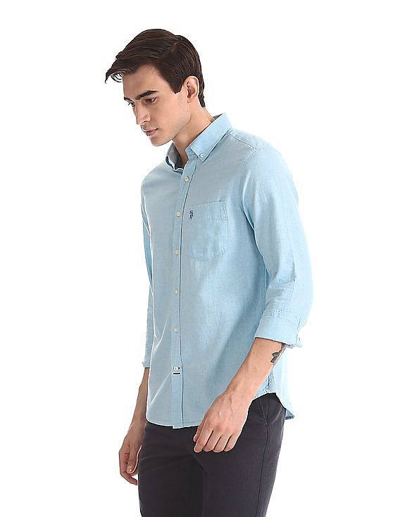 U.S. Polo Assn. Button Down Collar Tailored Regular Fit Shirt