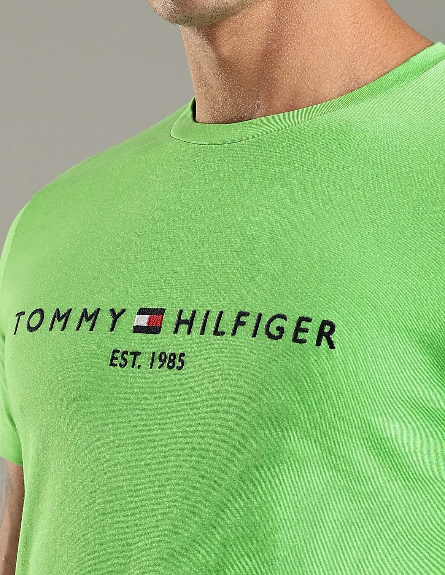 Tommy Hilfiger Embroidered Logo Regular-Fit Cotton T-Shirt