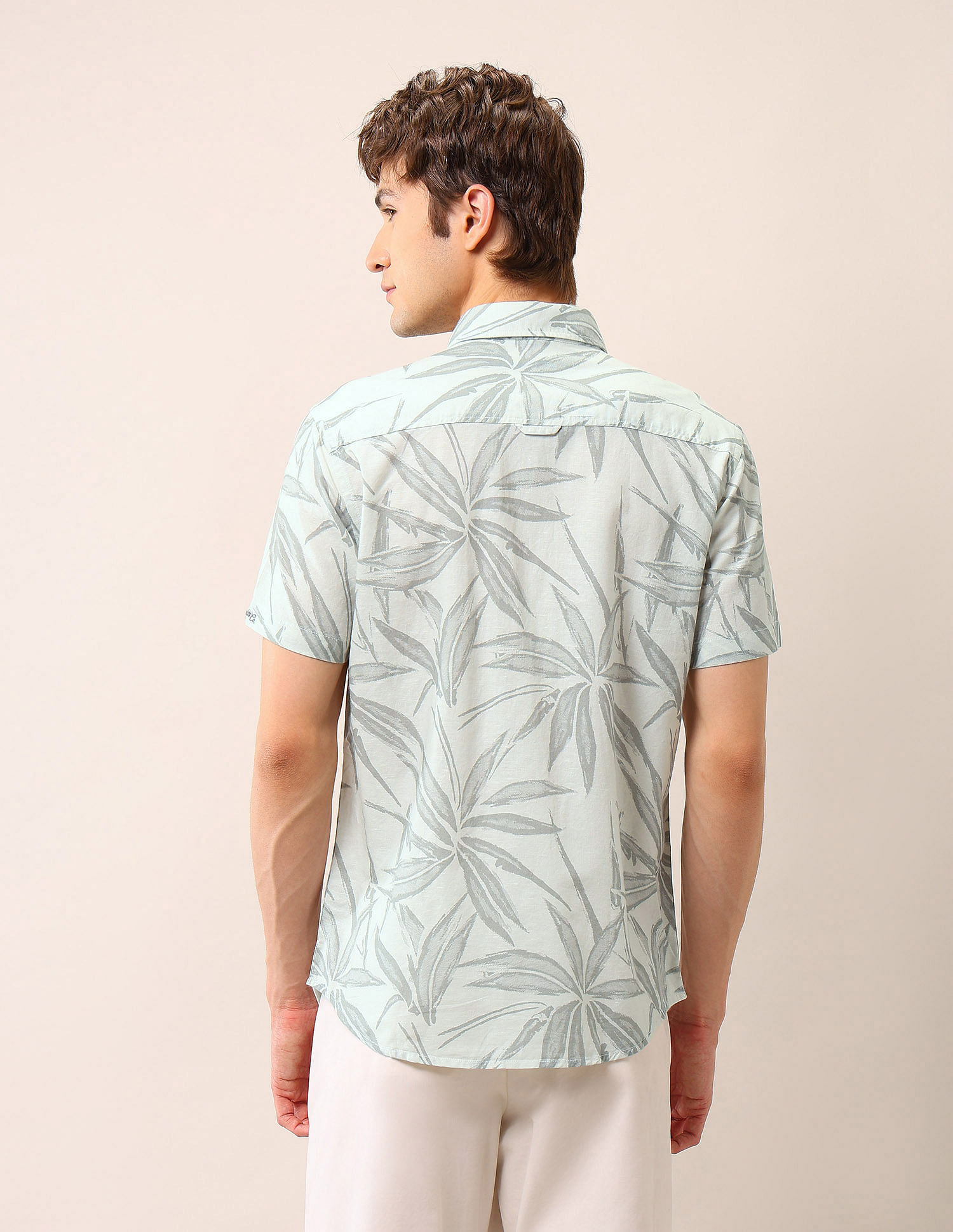 U.S. Polo Assn. Denim Co. Tropical Printed Regular Fit Shirt