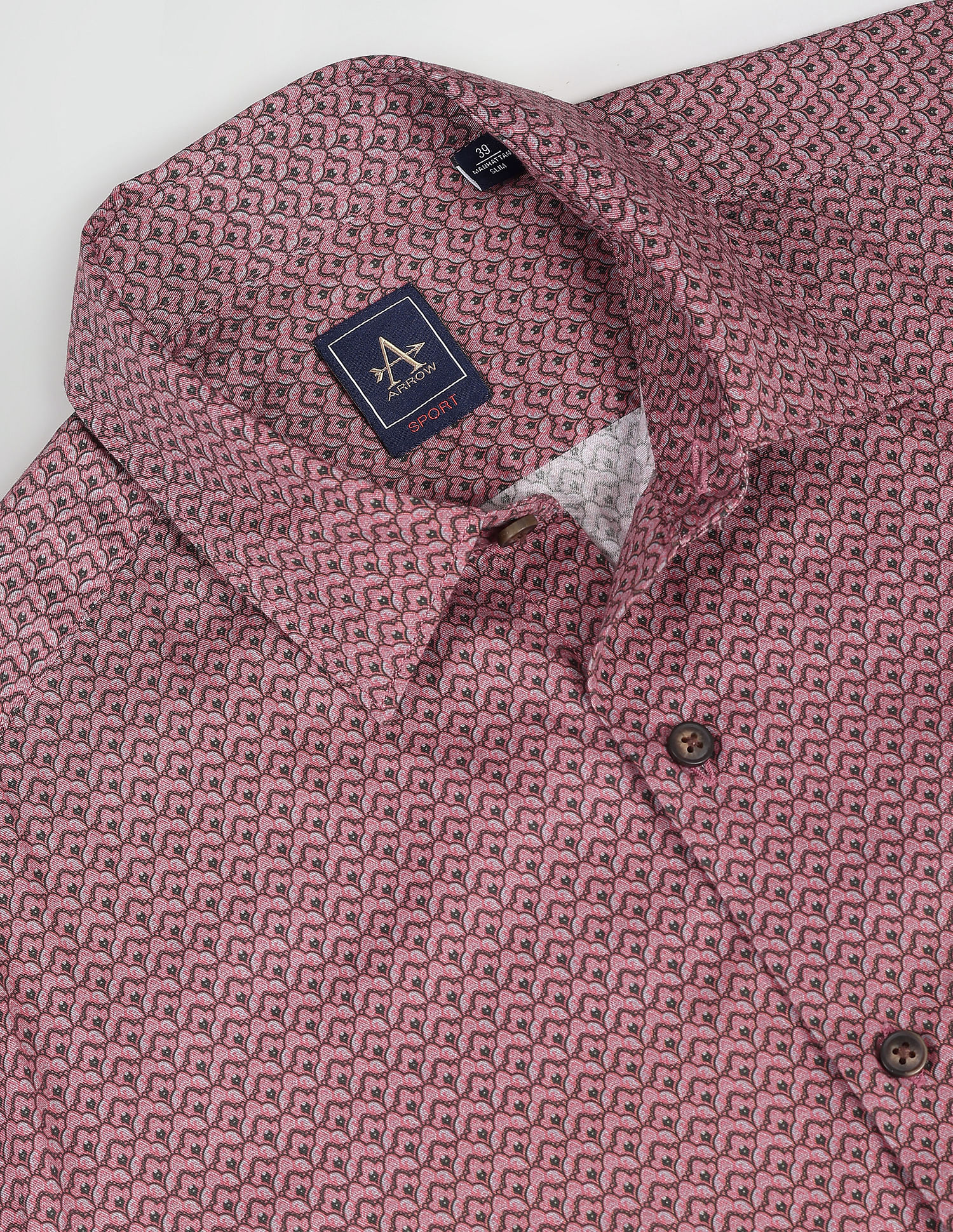 Arrow Sports Manhattan Slim Fit Cotton Shirt