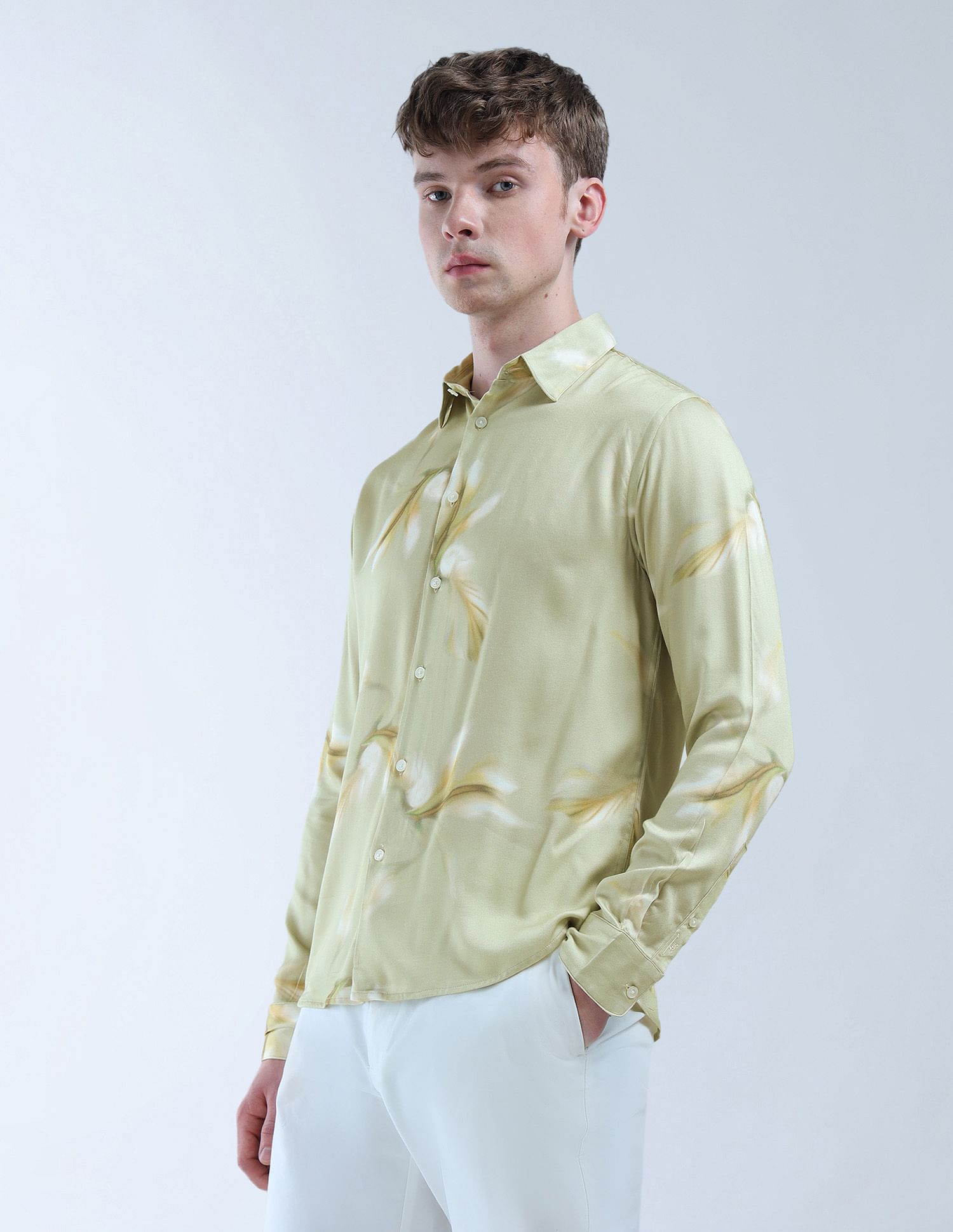 Flying Machine Regular Fit Color Of Home Shirt