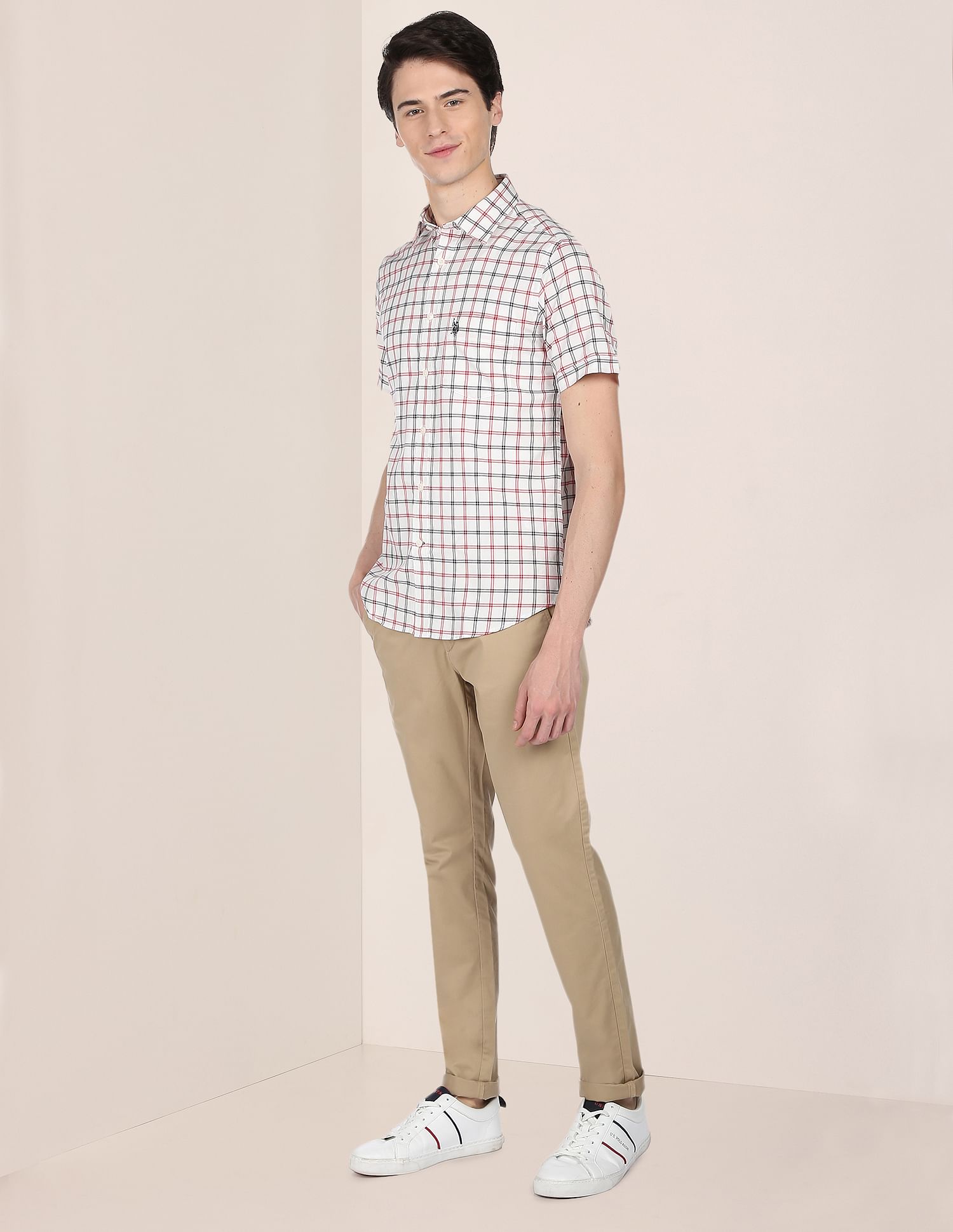 U.S. Polo Assn. Matt Check Oxford Casual Shirt