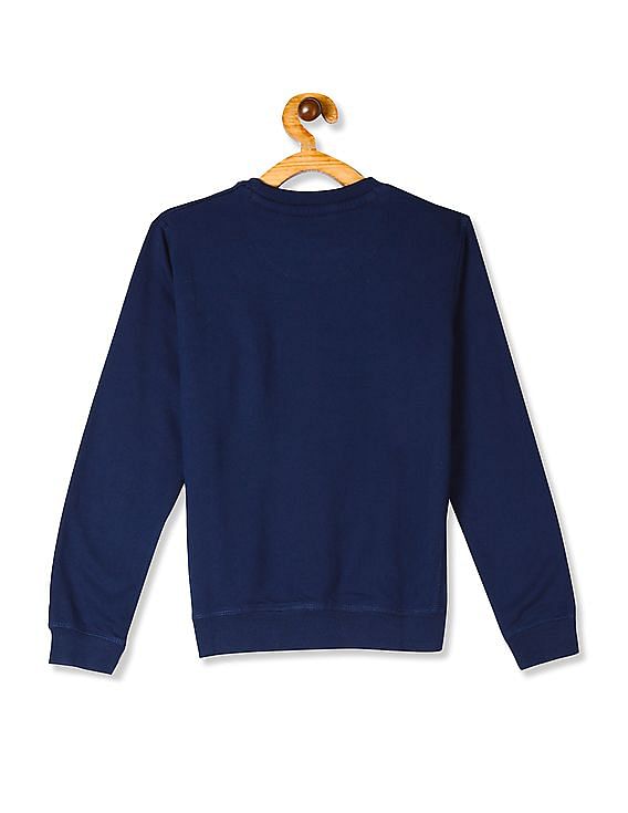 U.S. Polo Assn. Kids Crew Neck Brand Print Sweatshirt