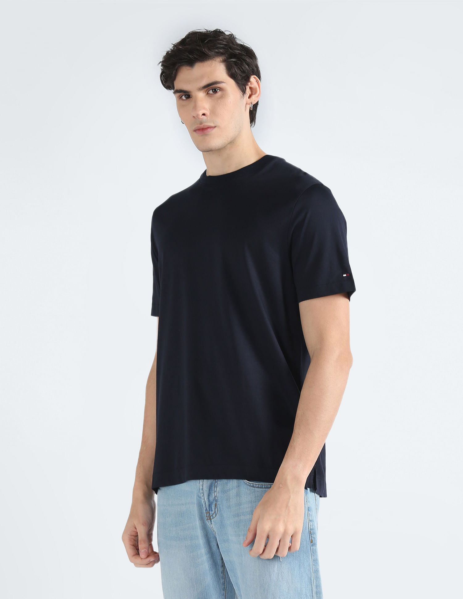 Tommy Hilfiger Solid Mercerized Cotton T-Shirt
