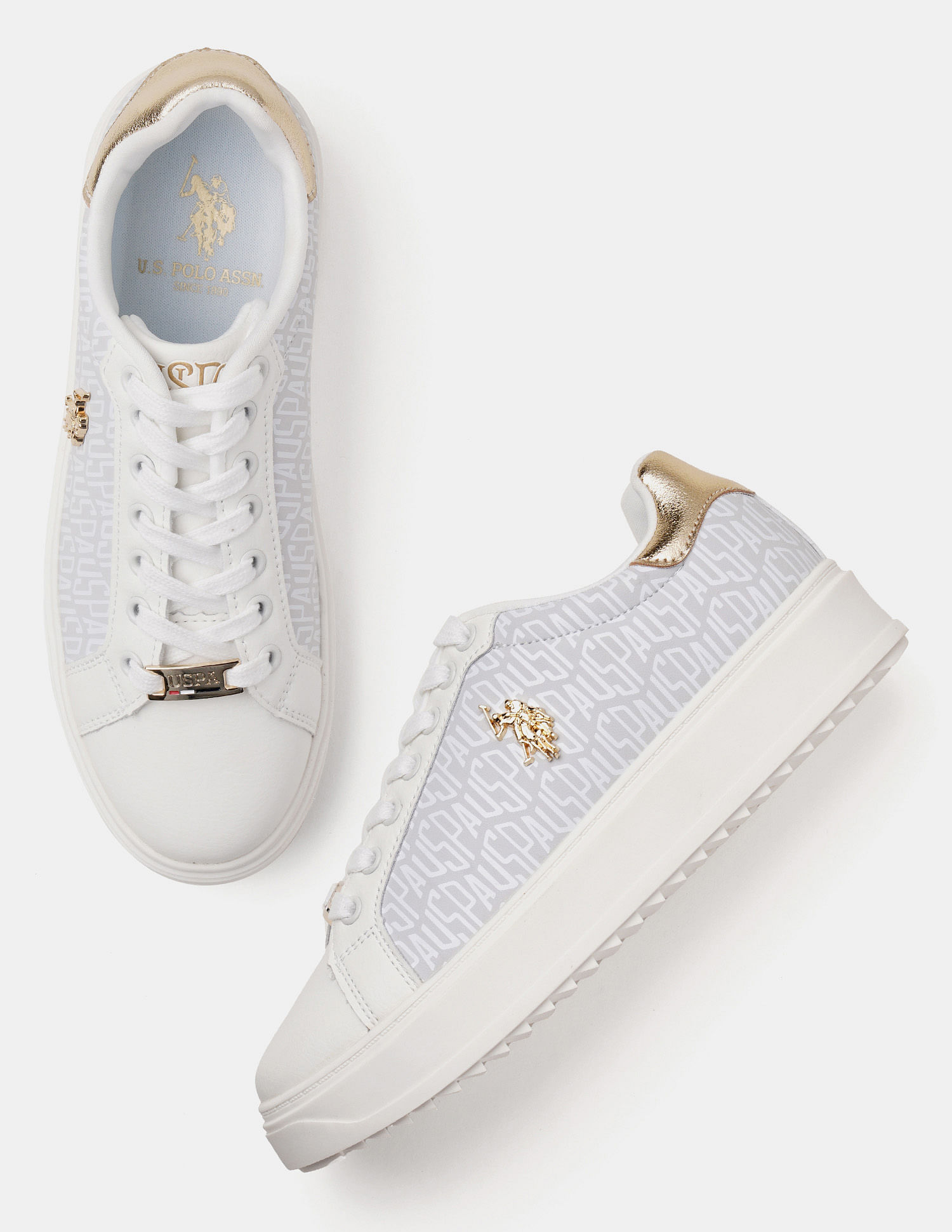 U.S. Polo Assn. Women Narcisa Brand Printed Sneakers