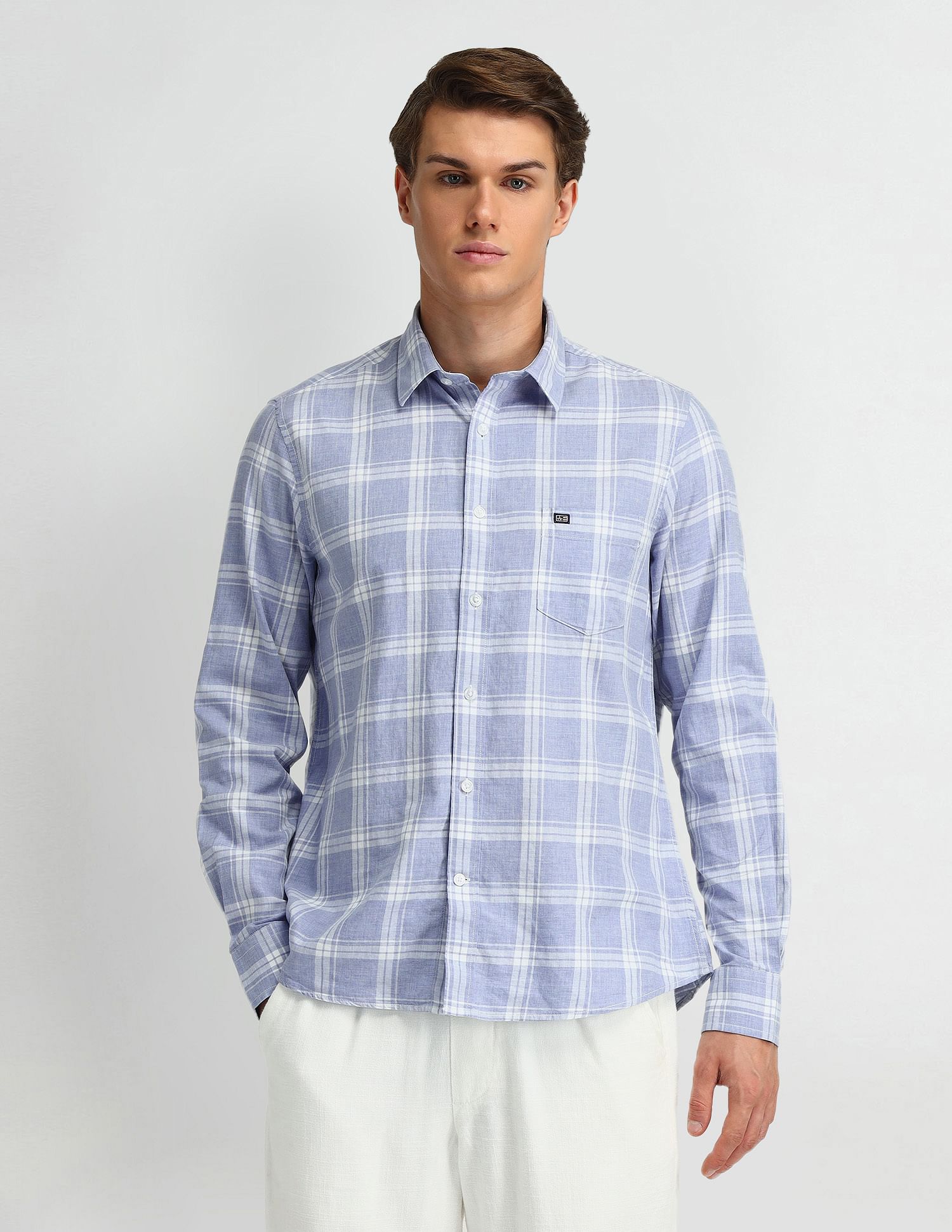 Arrow Sport Liberty Classic Fit Midscale Checked Shirt