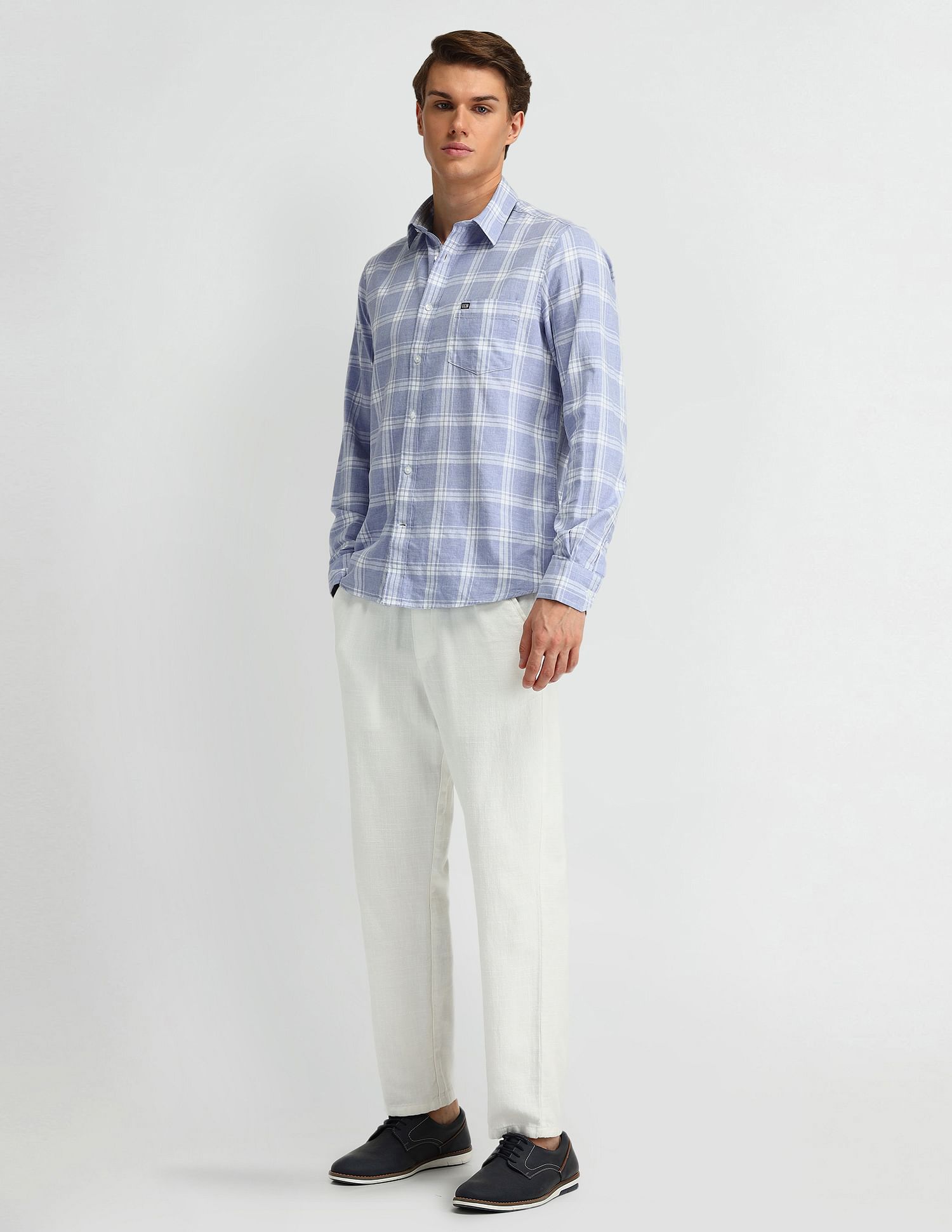 Arrow Sport Liberty Classic Fit Midscale Checked Shirt