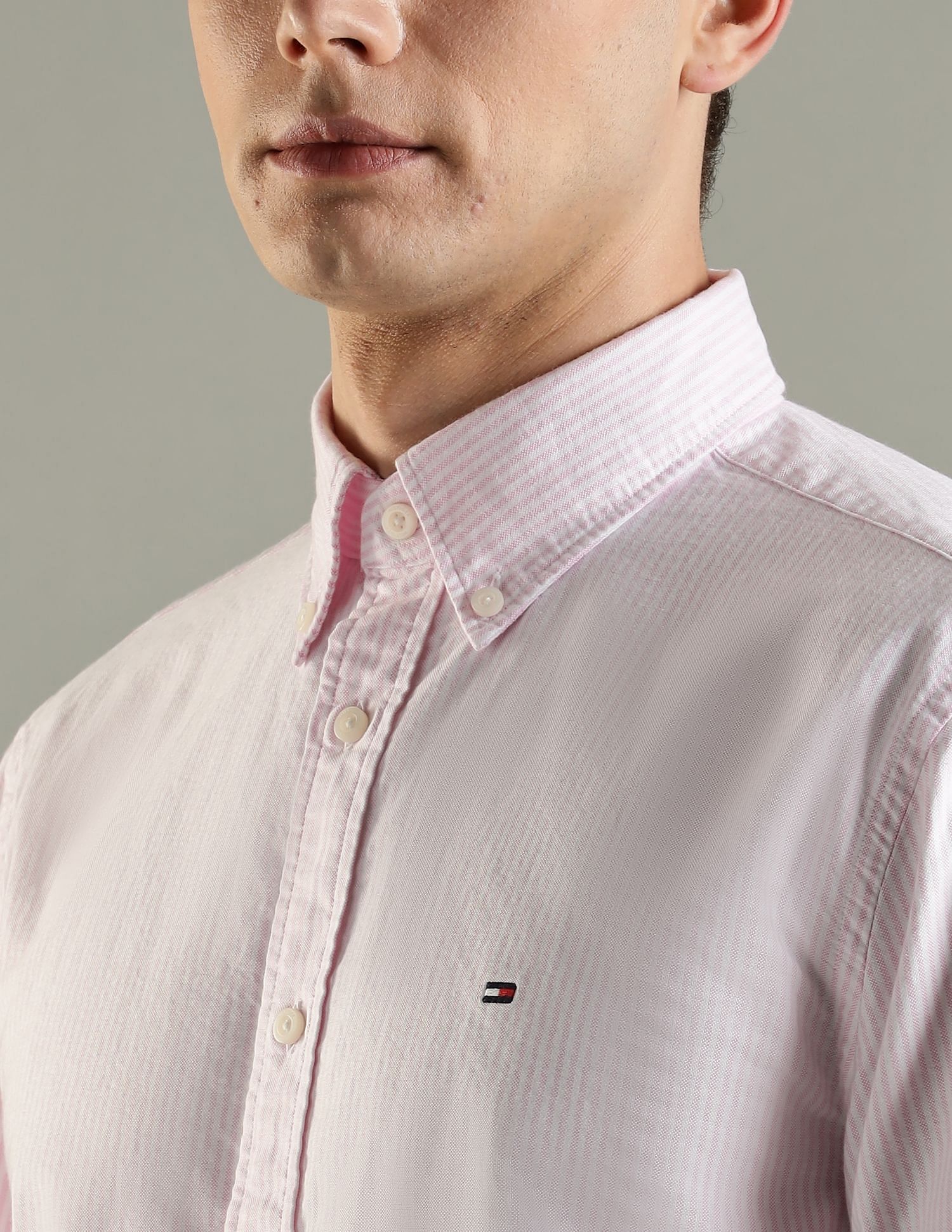 Tommy Hilfiger Solid Regular Fit Cotton Shirt