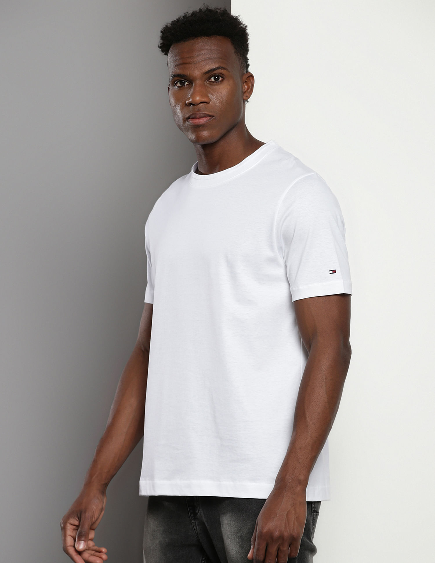 Tommy Hilfiger Mercerized Cotton Solid T-Shirt