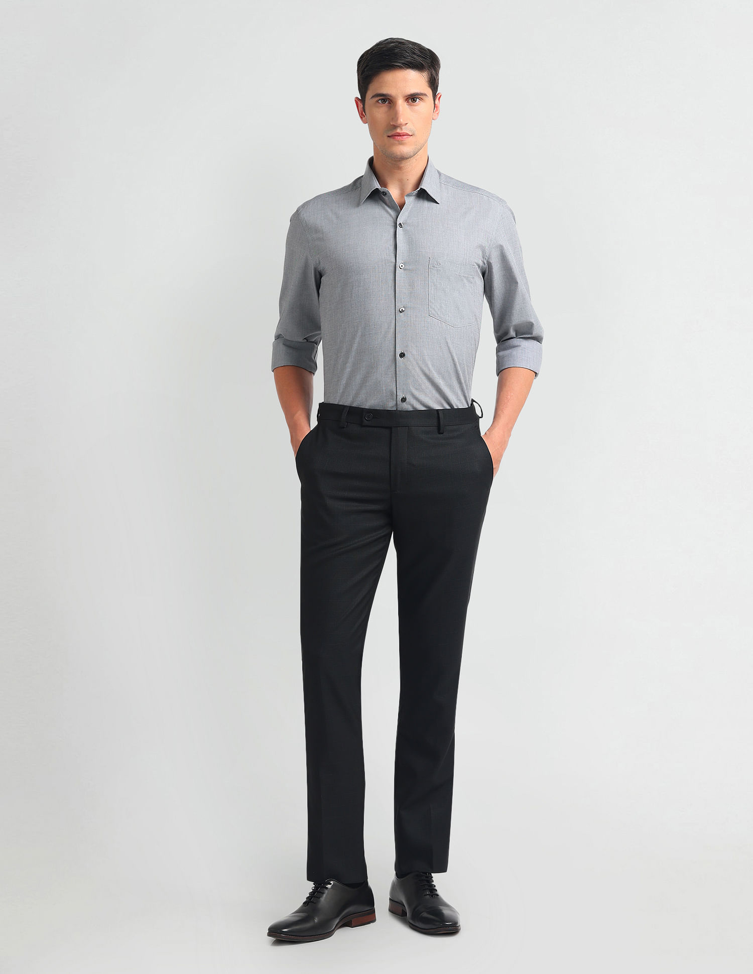Arrow Manhattan Slim Fit Dobby Shirt
