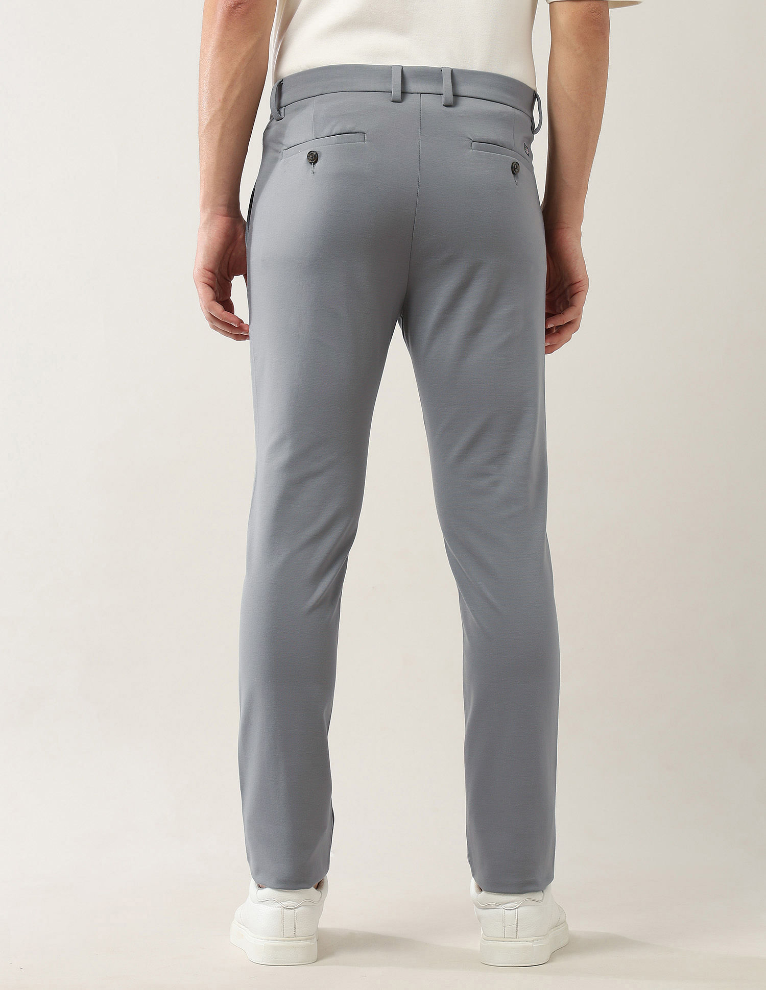 Arrow Sport Slim Fit Mid Rise Trousers