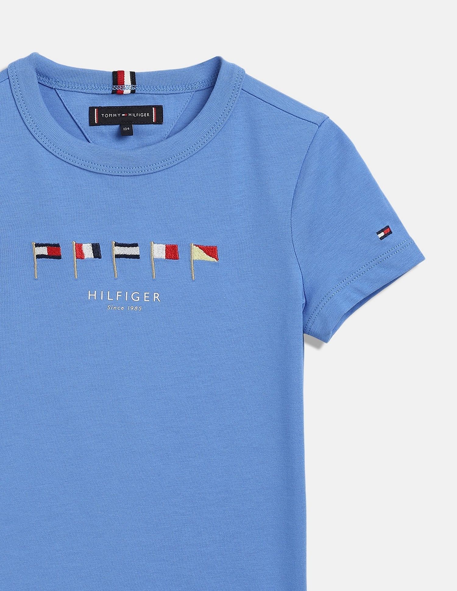 Tommy Hilfiger Kids Boys Logo Regular-Fit Cotton T-Shirt