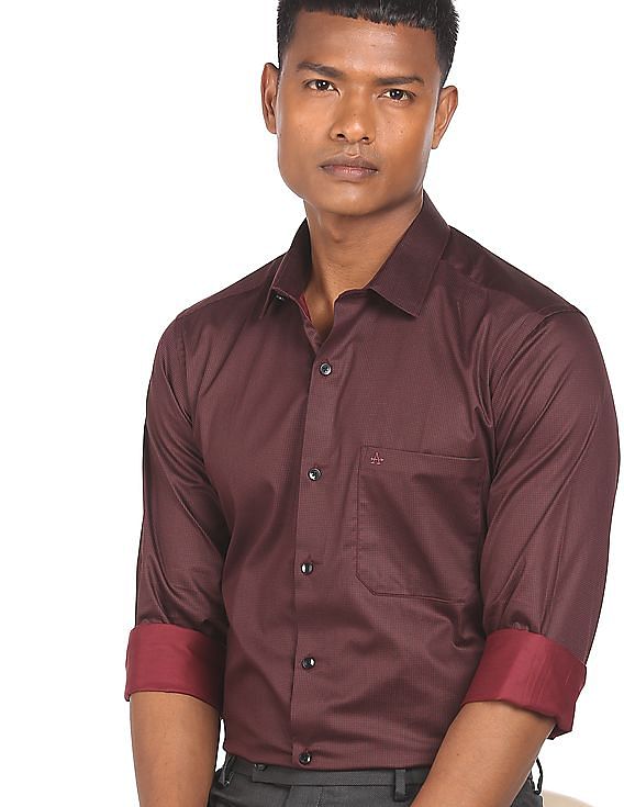 maroon colour shirt for men