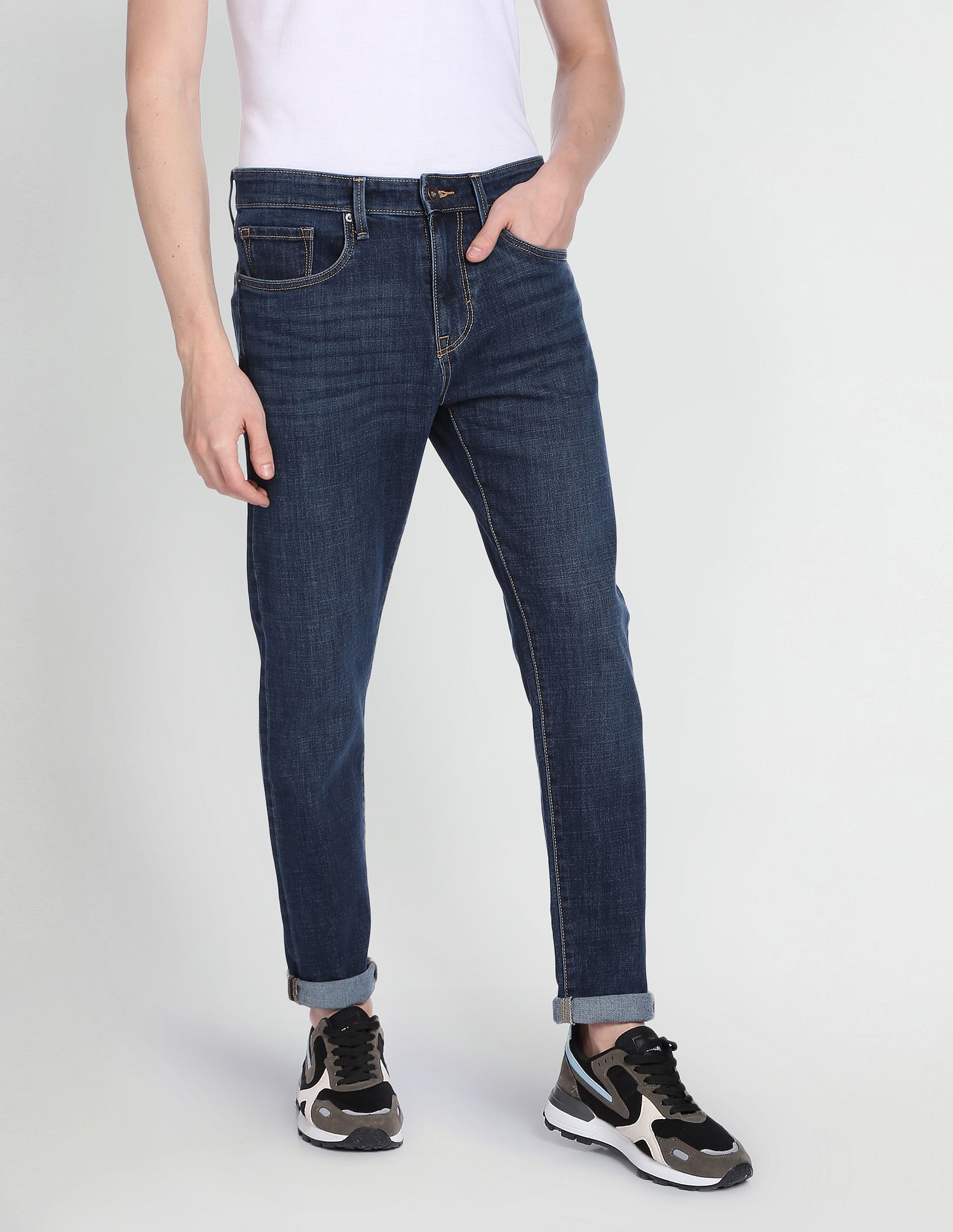 Flying Machine Vintage Slim Tapered Fit Jeans