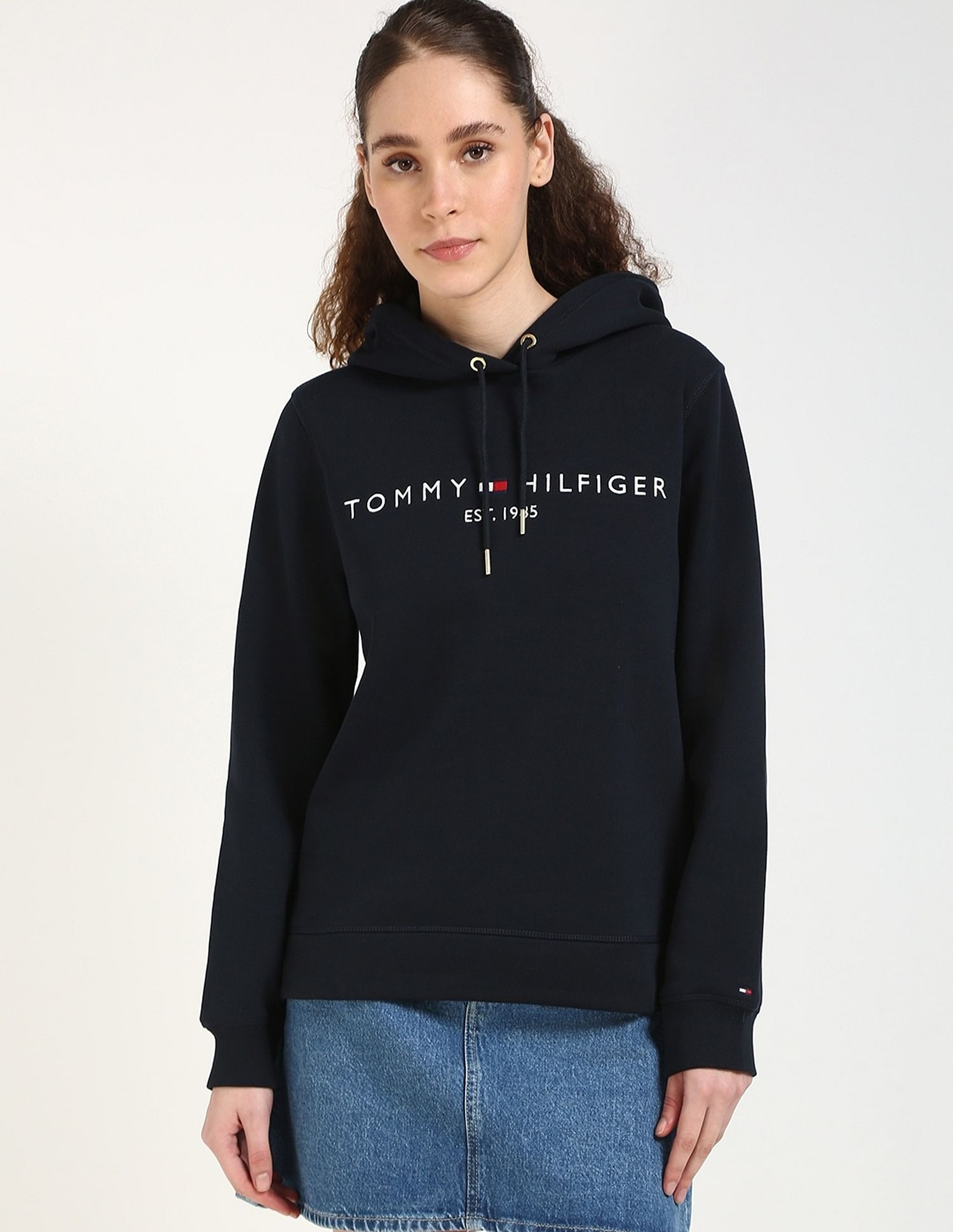 Tommy Hilfiger Regular-Fit Cotton Hooded Neck Sweatshirt