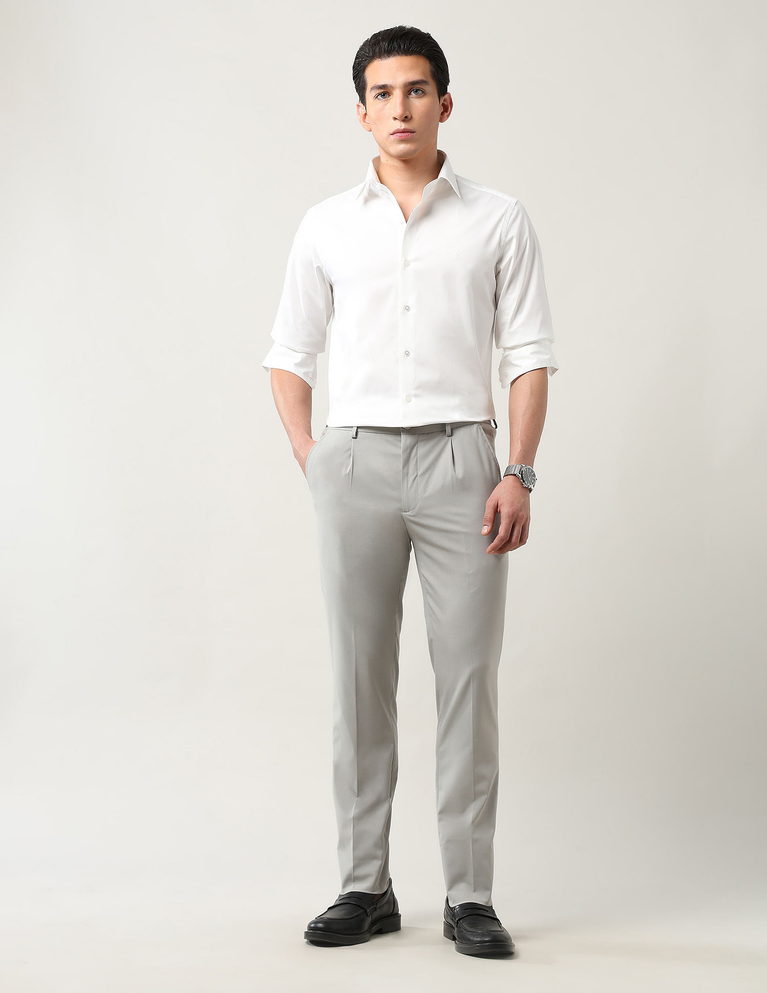 Arrow Newyork Mid Rise Bi-Stretch Trousers