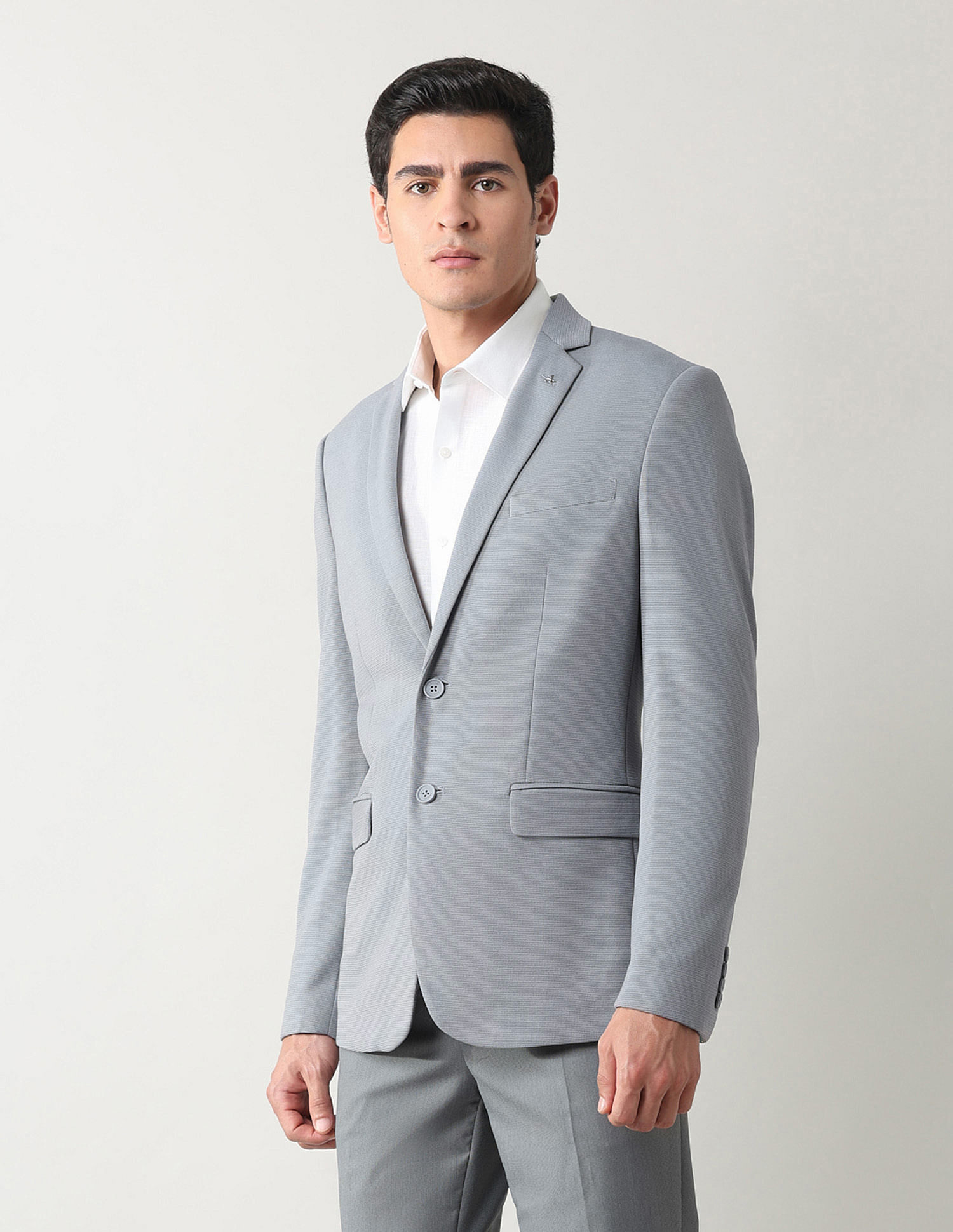 Arrow Zero Calorie Slim Fit Textured Blazer