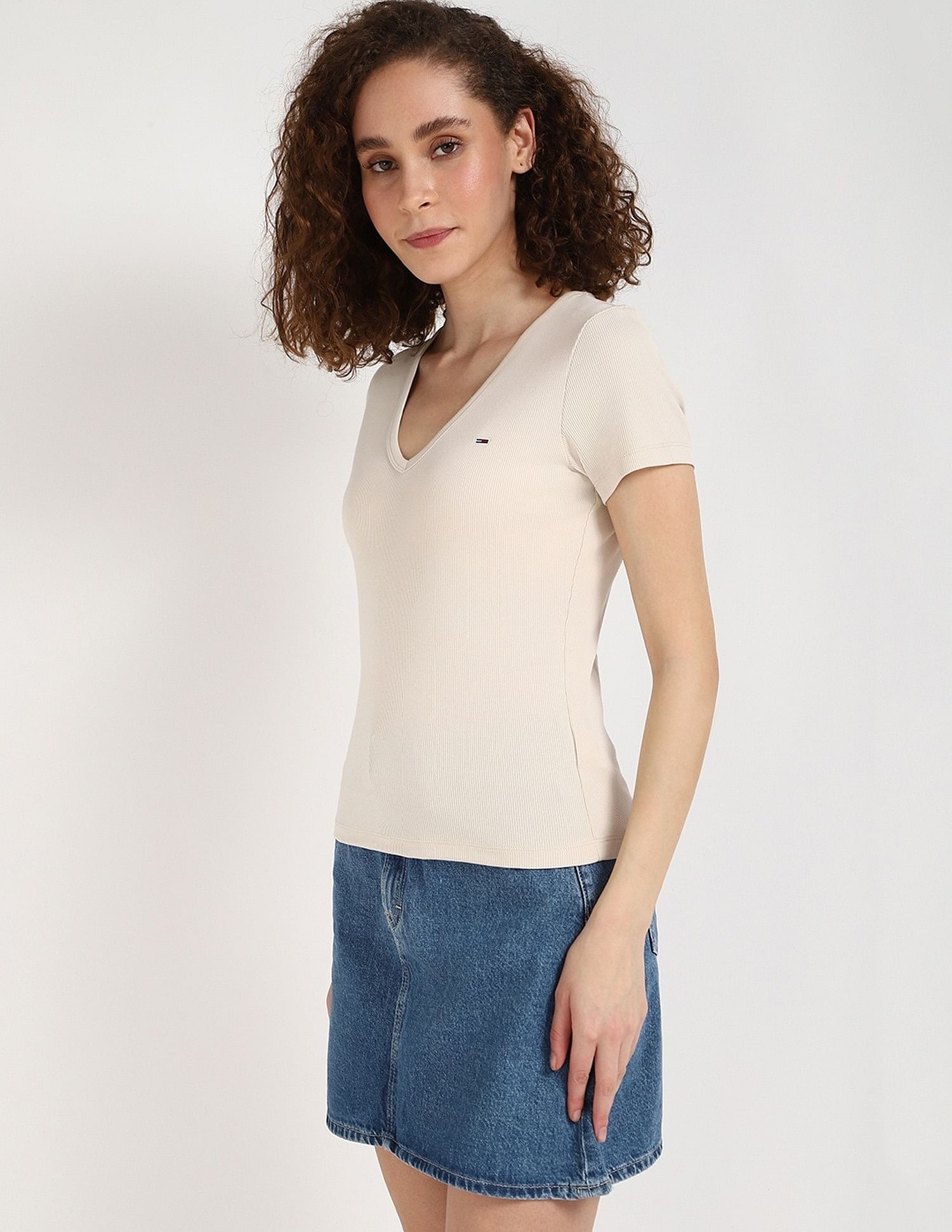 Tommy Hilfiger Solid Slim-Fit Cotton T-Shirt
