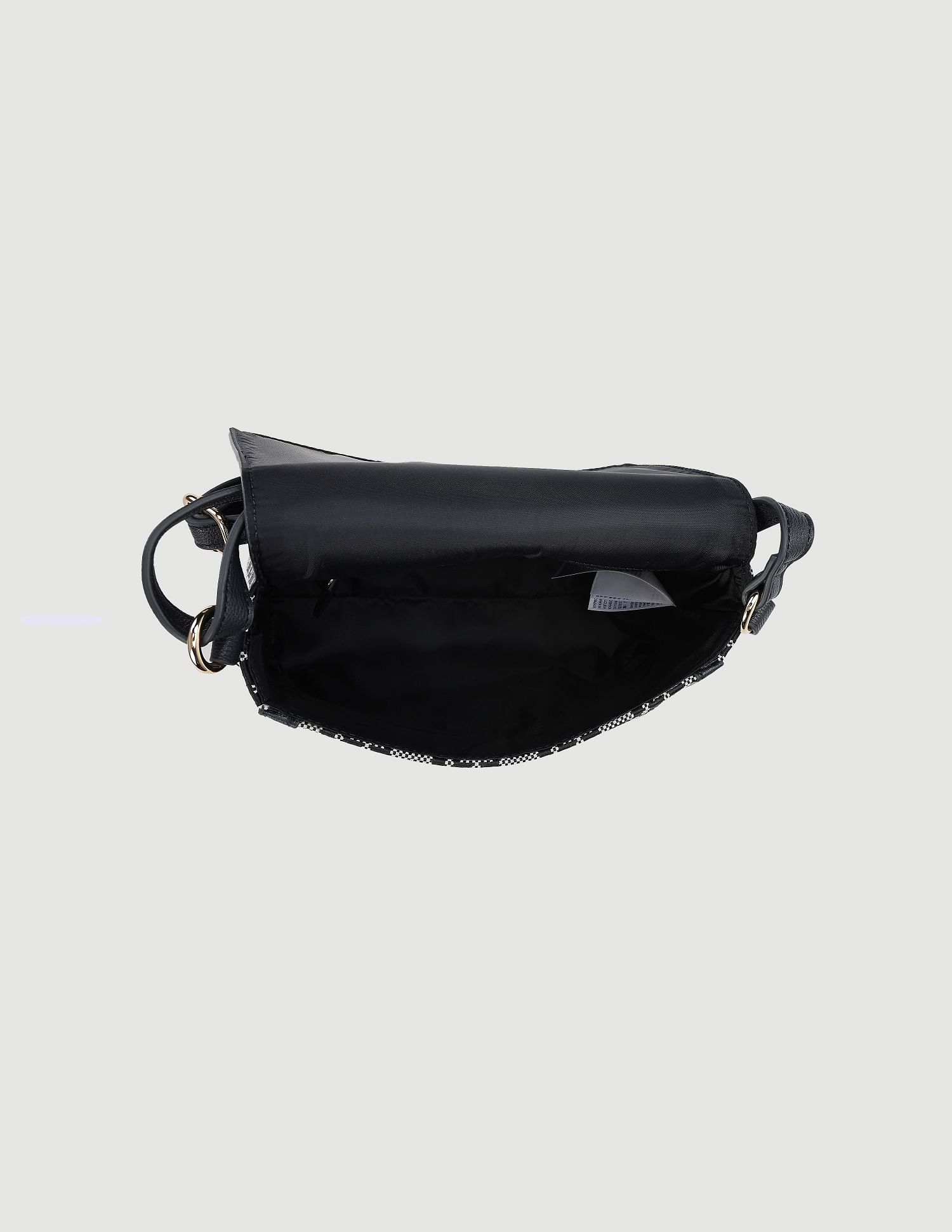 Tommy Hilfiger Printed Blue Polyester Sling Bags
