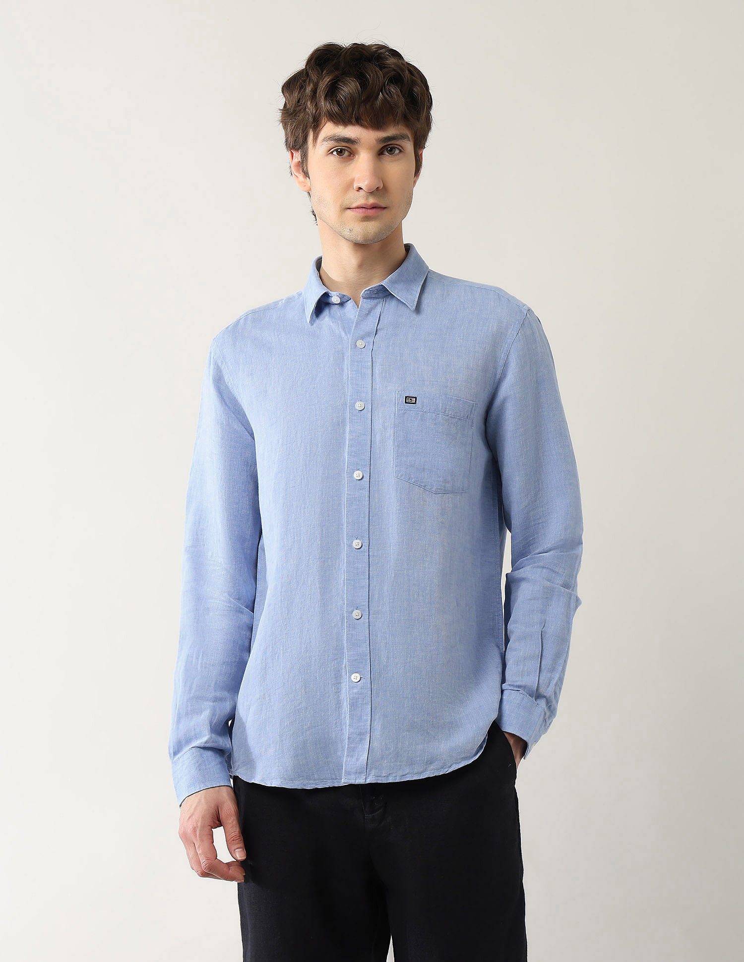 Arrow Sport Pure Linen Slim Fit Shirt
