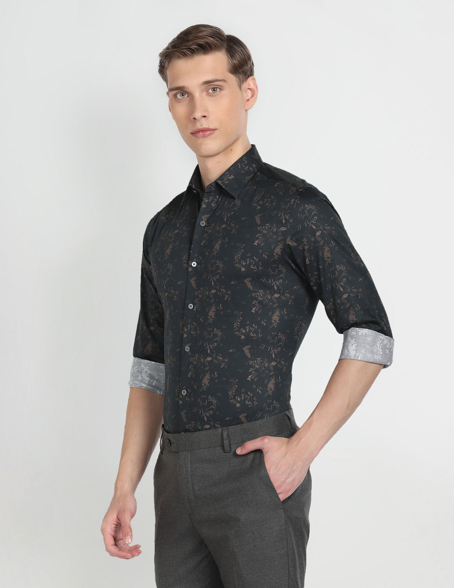 Arrow Newyork Manhattan Slim Fit Cotton Shirt