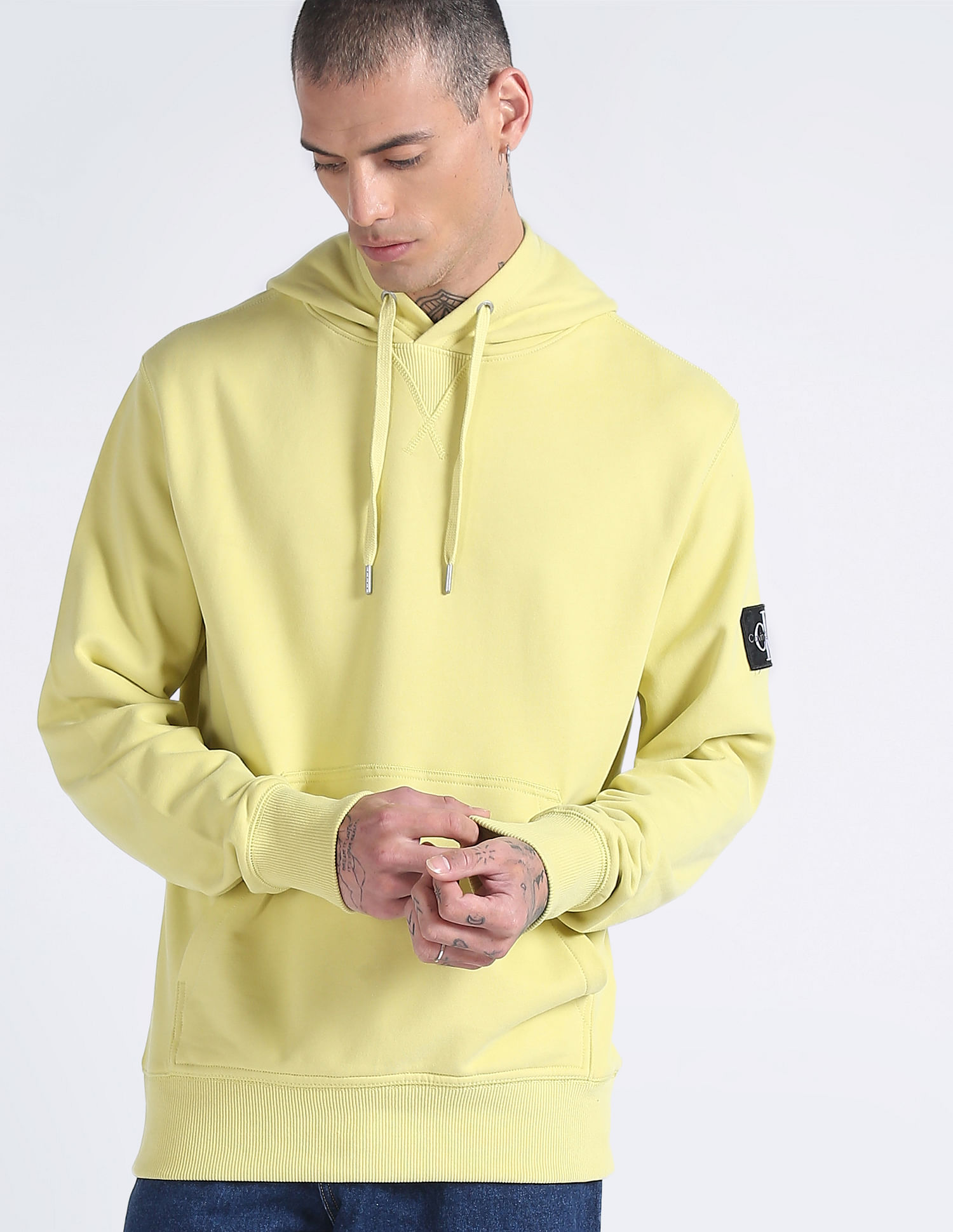Calvin Klein Sustainable Logo Badge Hooded Sweatshirt