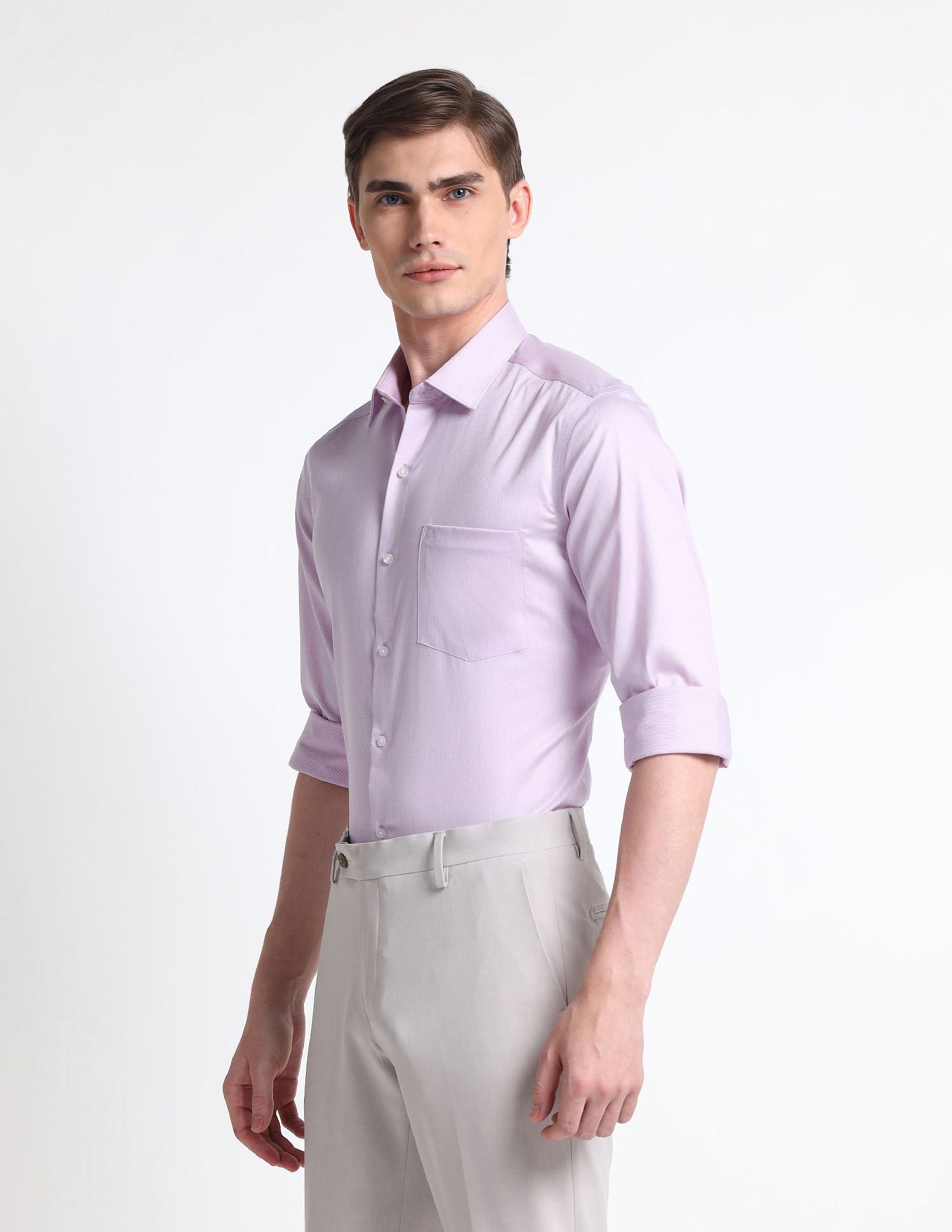 Arrow Manhattan Slim Fit Auto Press Shirt