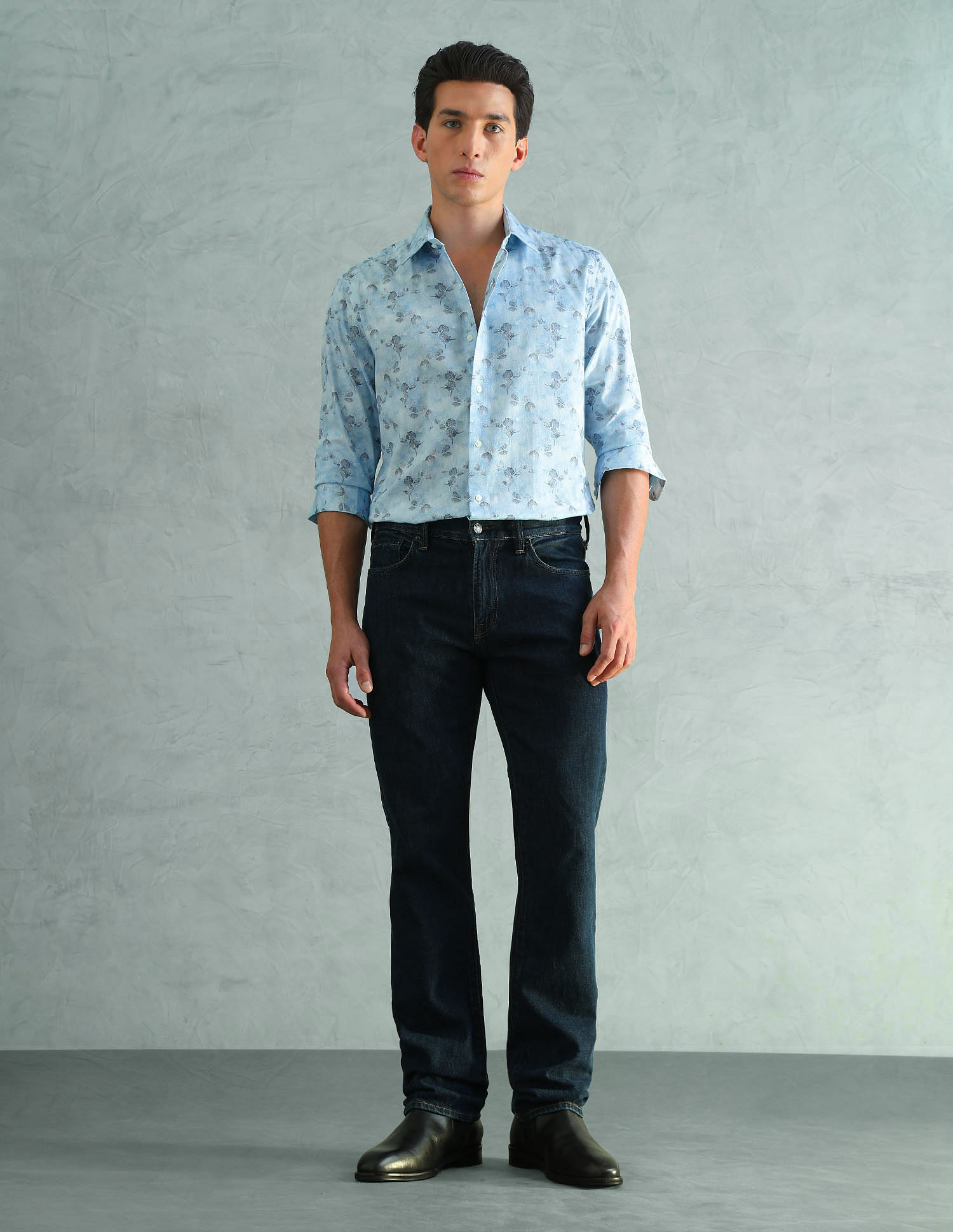 Arrow Newyork Slim Fit Smart Printed Shirt