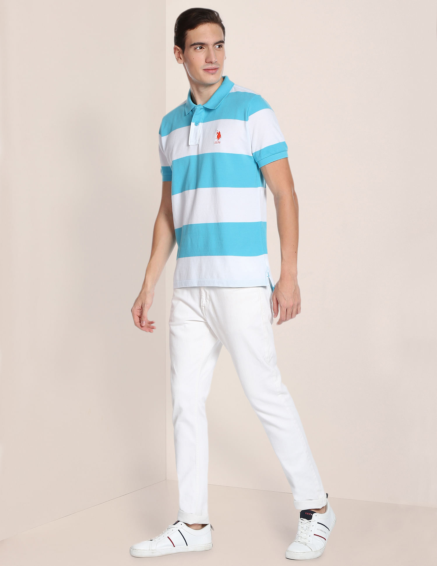 U.S. Polo Assn. Slim Fit Rugby Polo Shirt