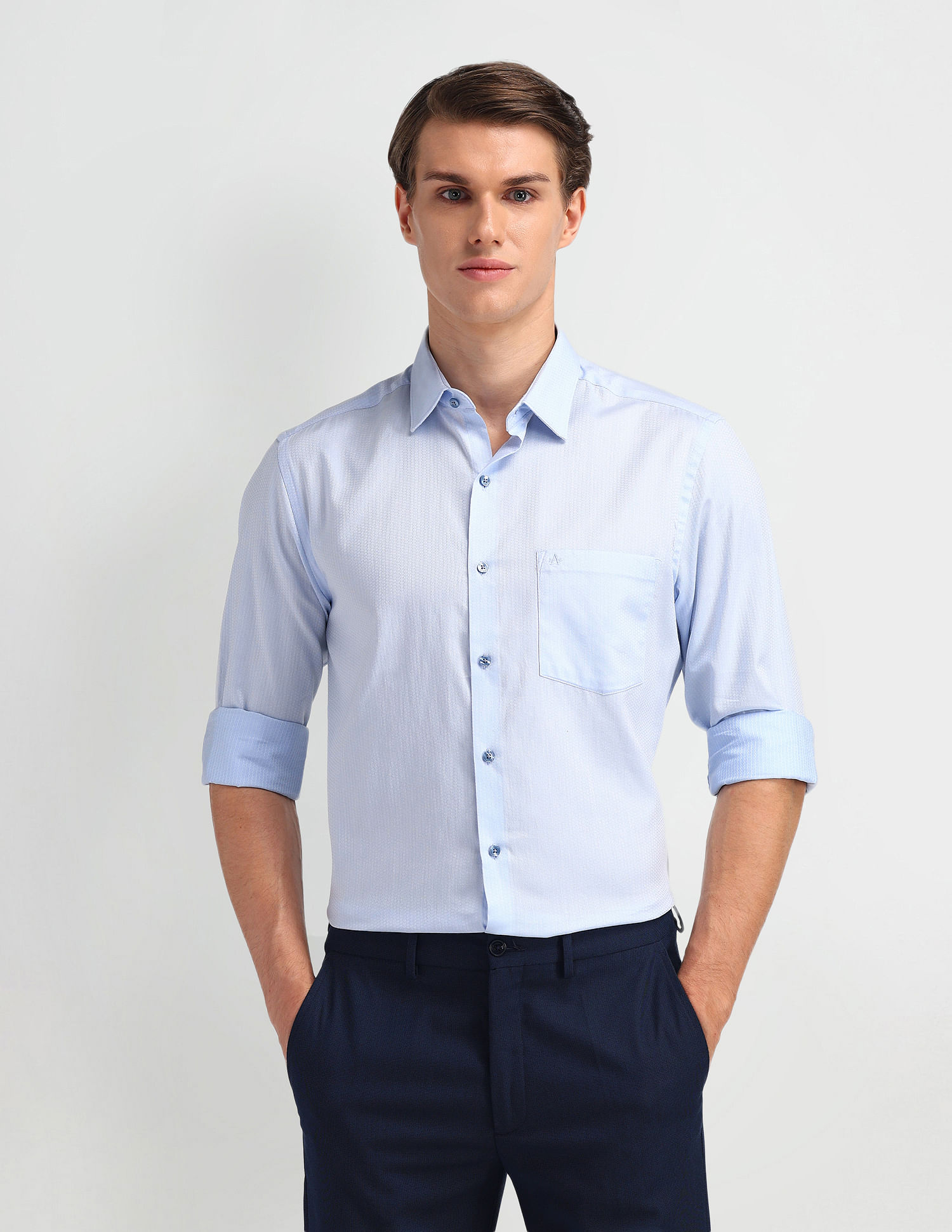 Arrow Liberty Classic Fit  Textured Shirt