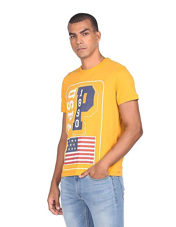 U.S. Polo Assn. Denim Co. Crew Neck Brand Print Shirt