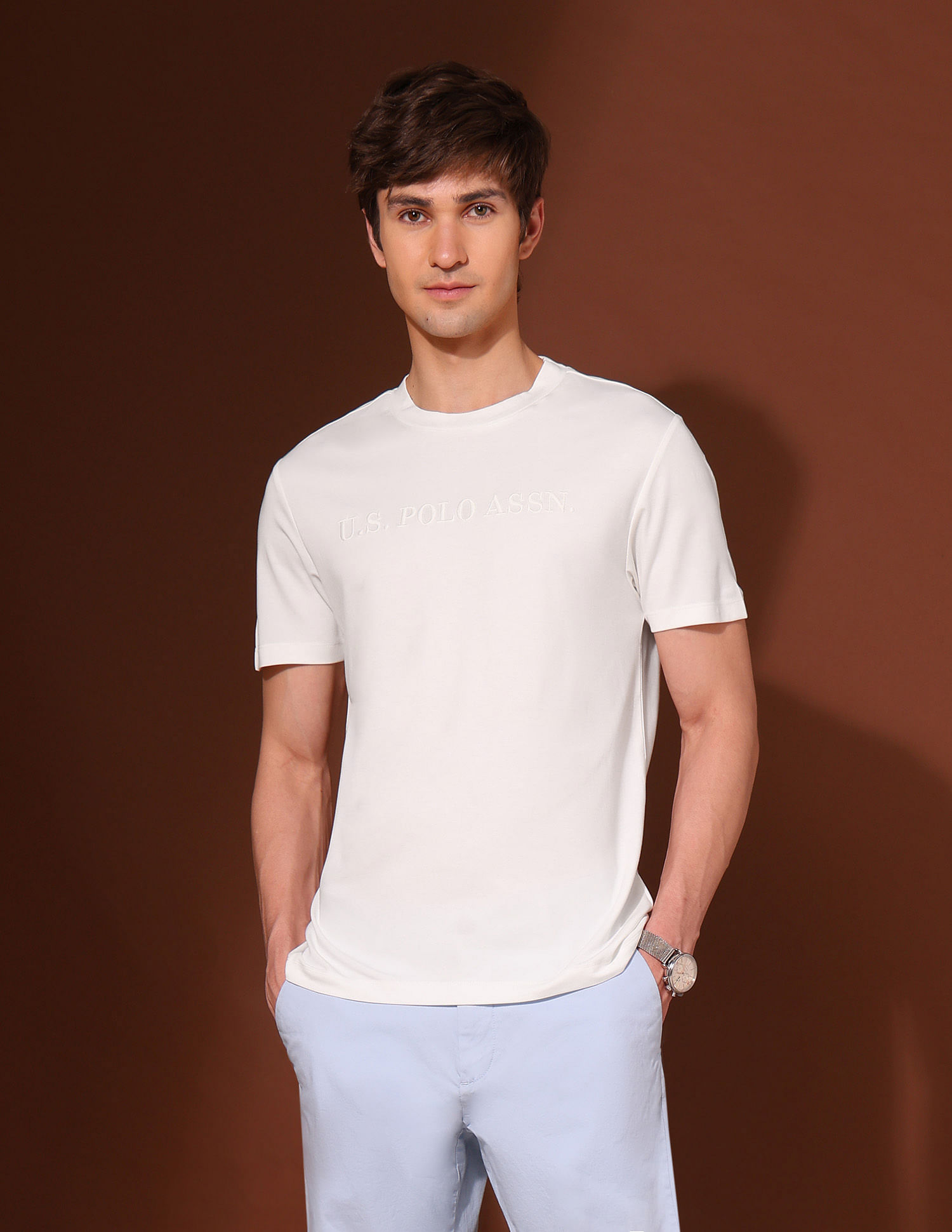 U.S. Polo Assn. Brand Embroidered Classic T-Shirt